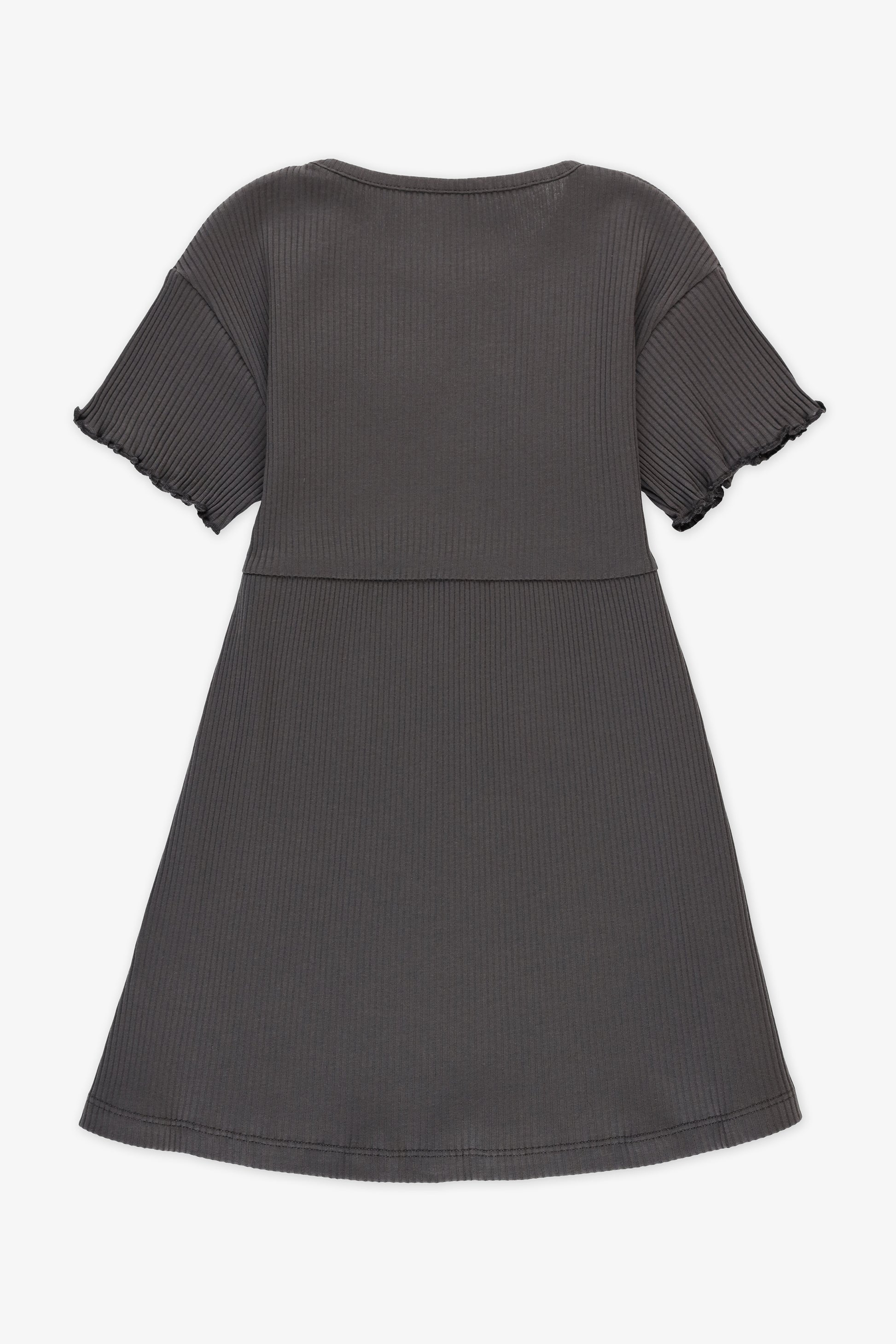 Robe à manches courtes - Enfant fille && CHARBON