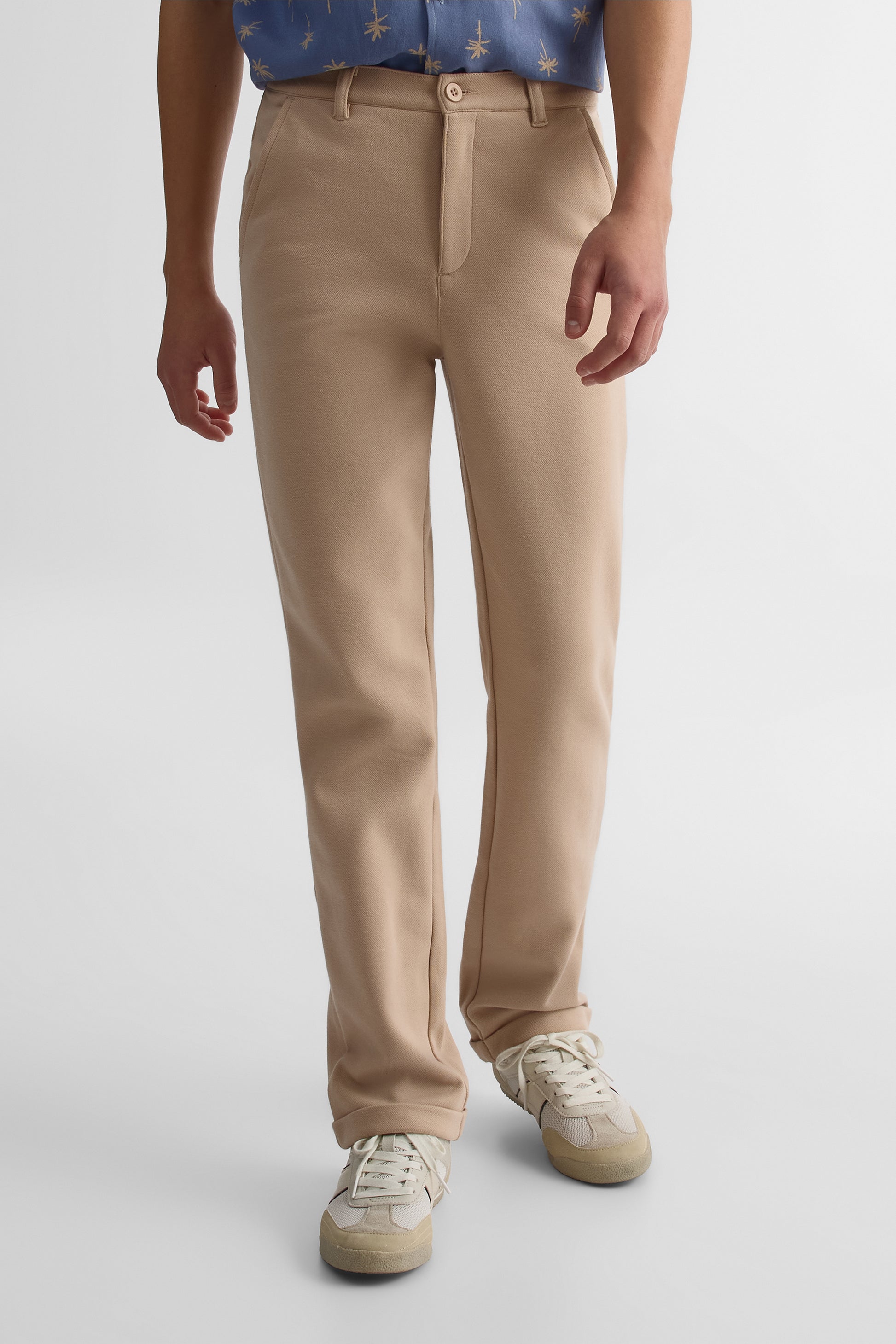 Pantalon élastique à la taille - Ado garçon && TAUPE