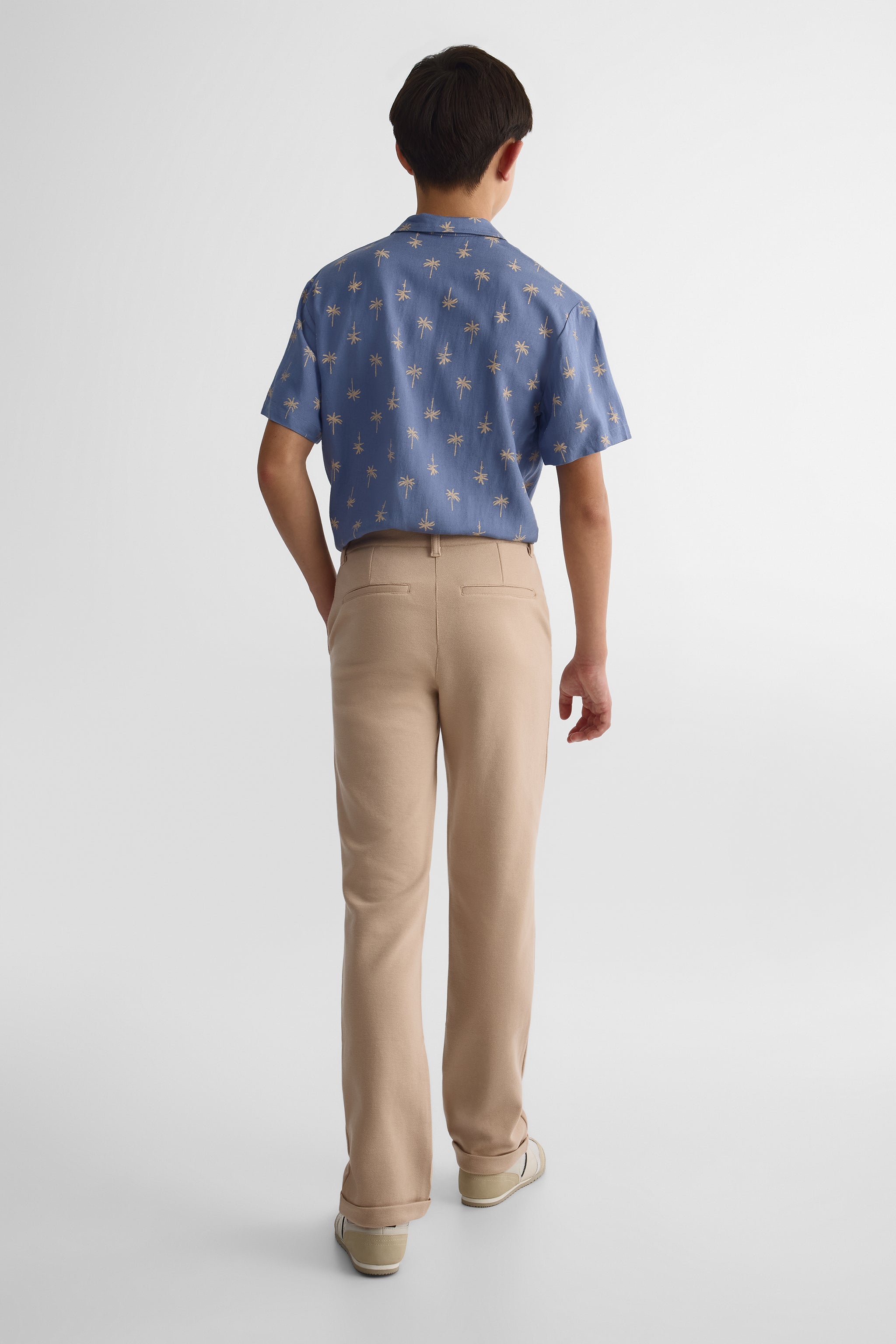 Pantalon élastique à la taille - Ado garçon && TAUPE