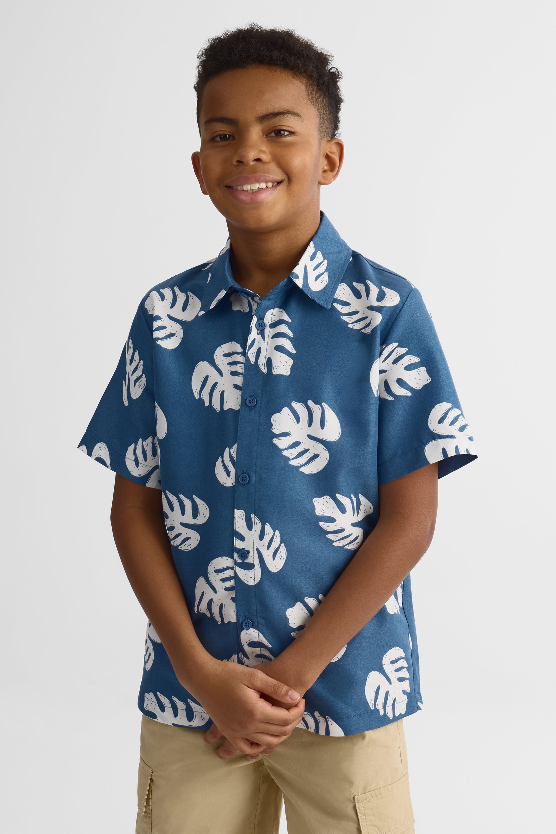 Chemise à manches courtes imprimée - Ado garçon && IVOIRE/MULTI