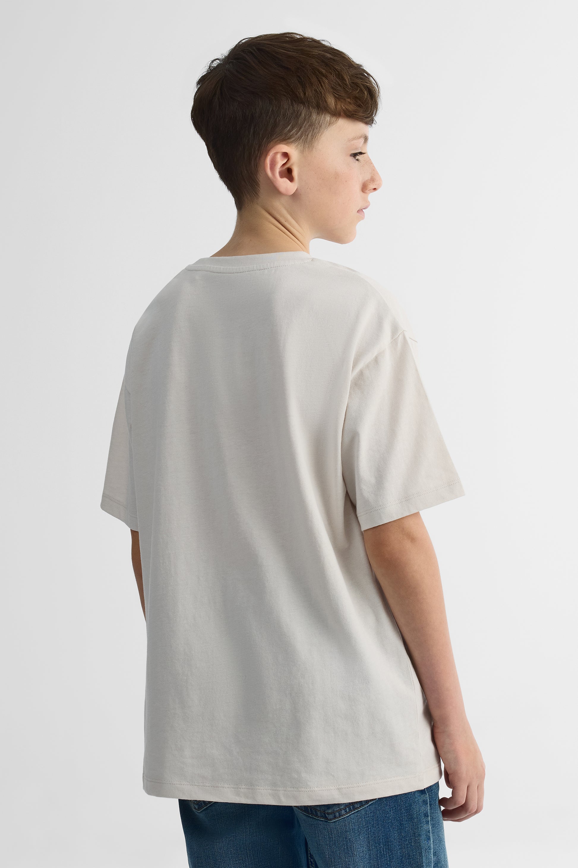 T-shirt à manches courtes - Ado garçon && BEIGE