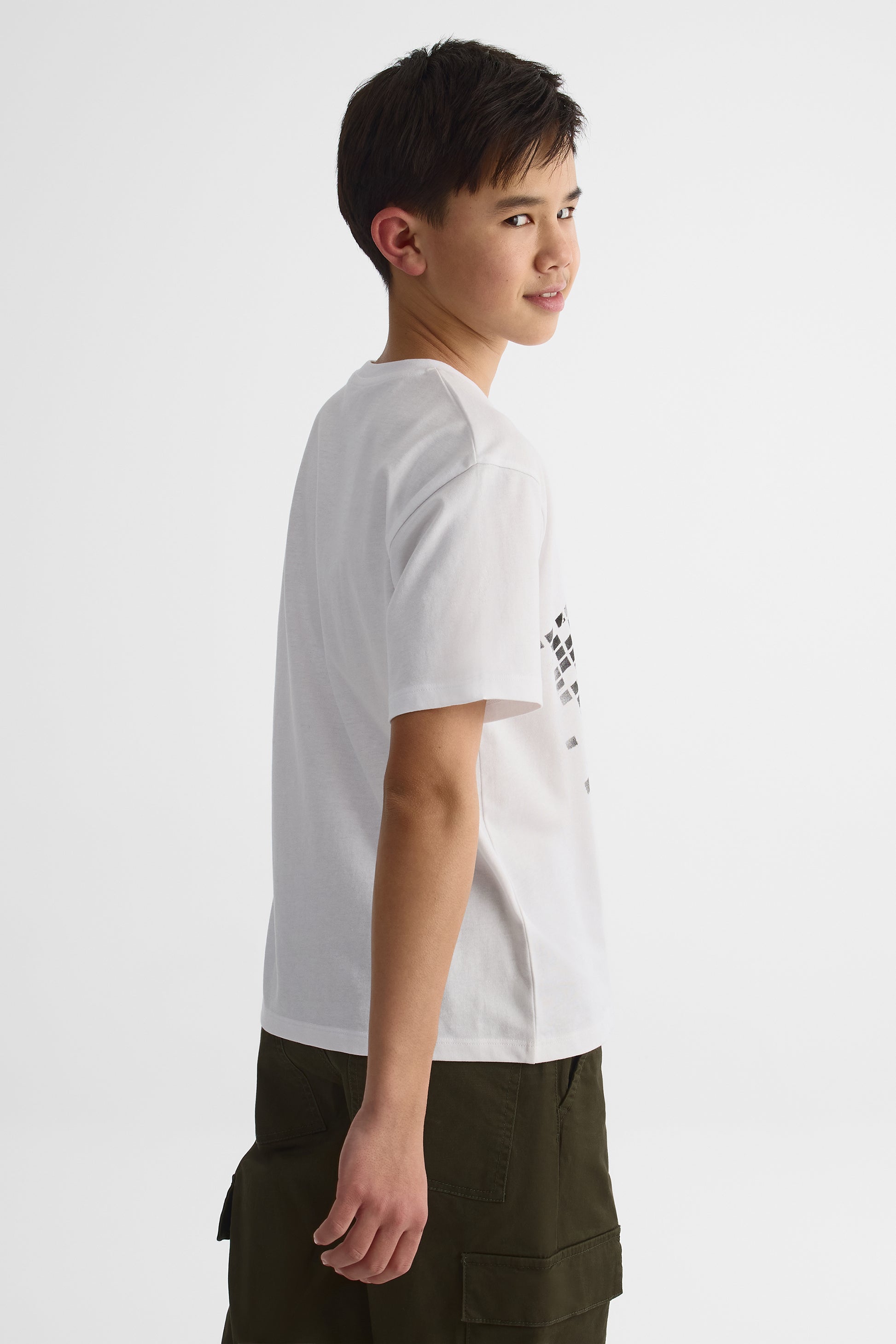 T-shirt à manches courtes - Ado garçon && BLANC