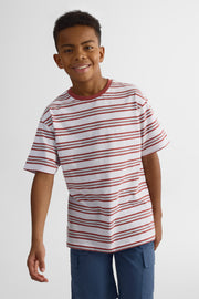 T-shirt à manches courtes - Ado garçon && BLANC MULTI
