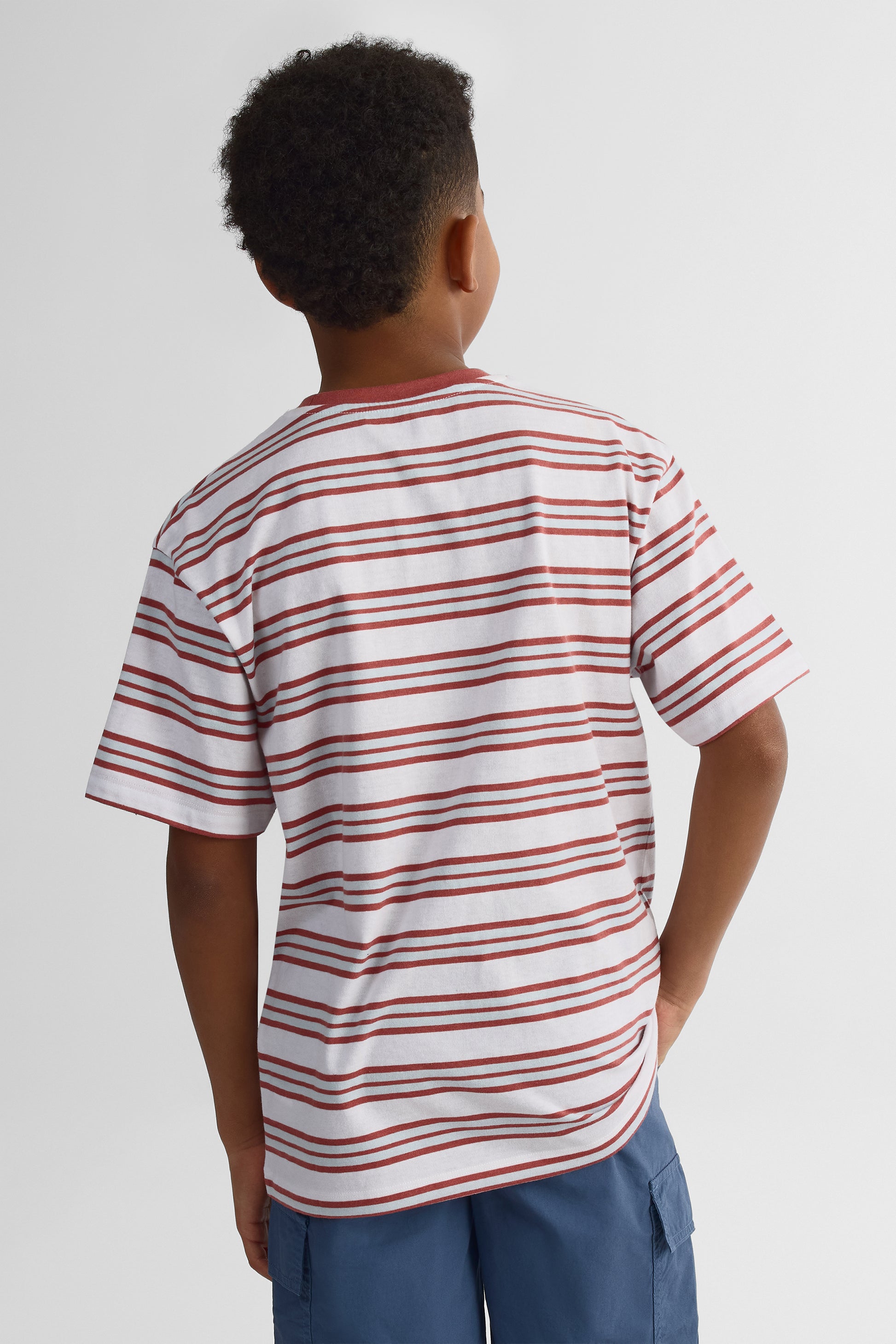 T-shirt à manches courtes - Ado garçon && BLANC MULTI