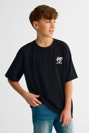 T-shirt à manches courtes - Ado garçon && NOIR