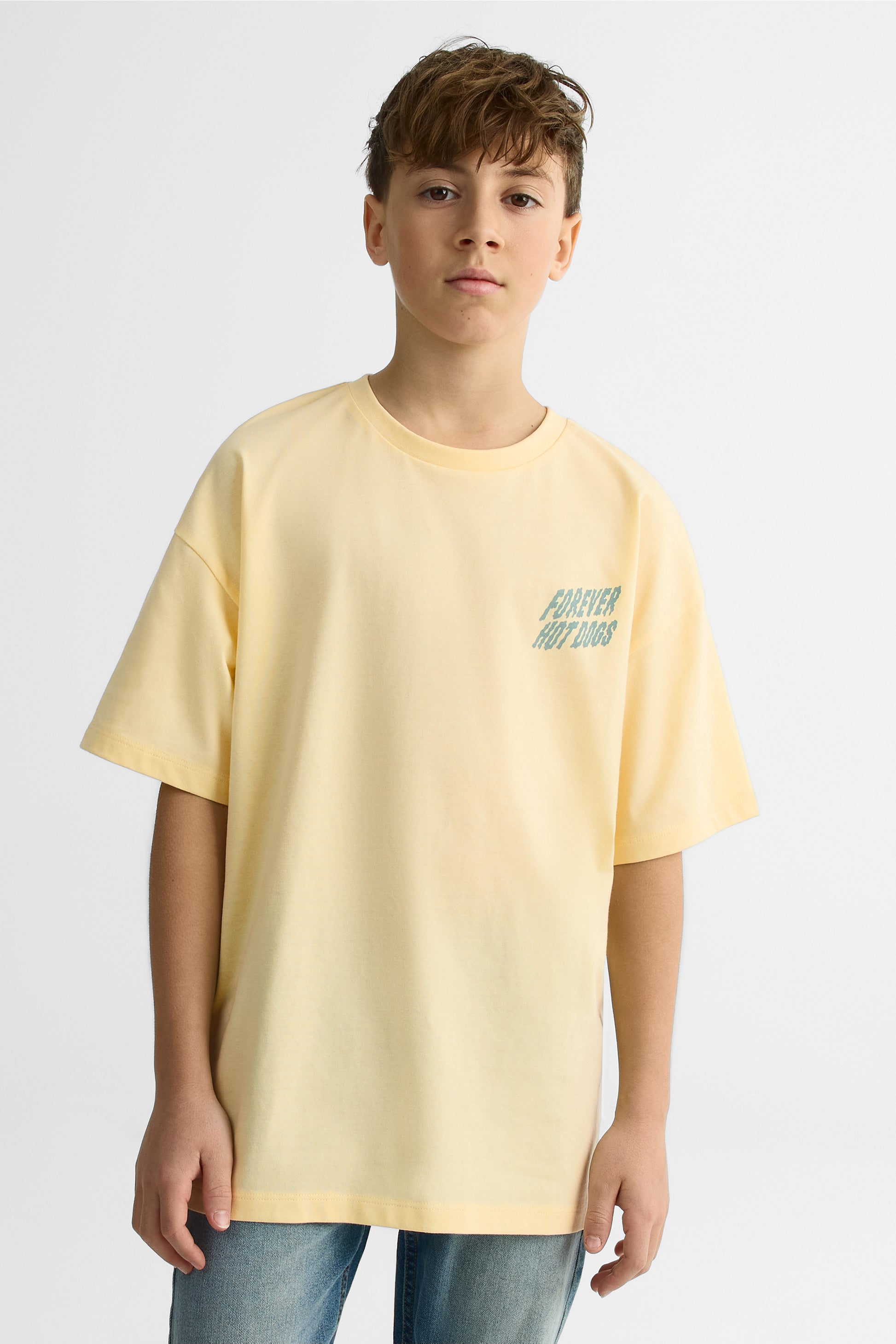 T-shirt à manches courtes - Ado garçon && JAUNE