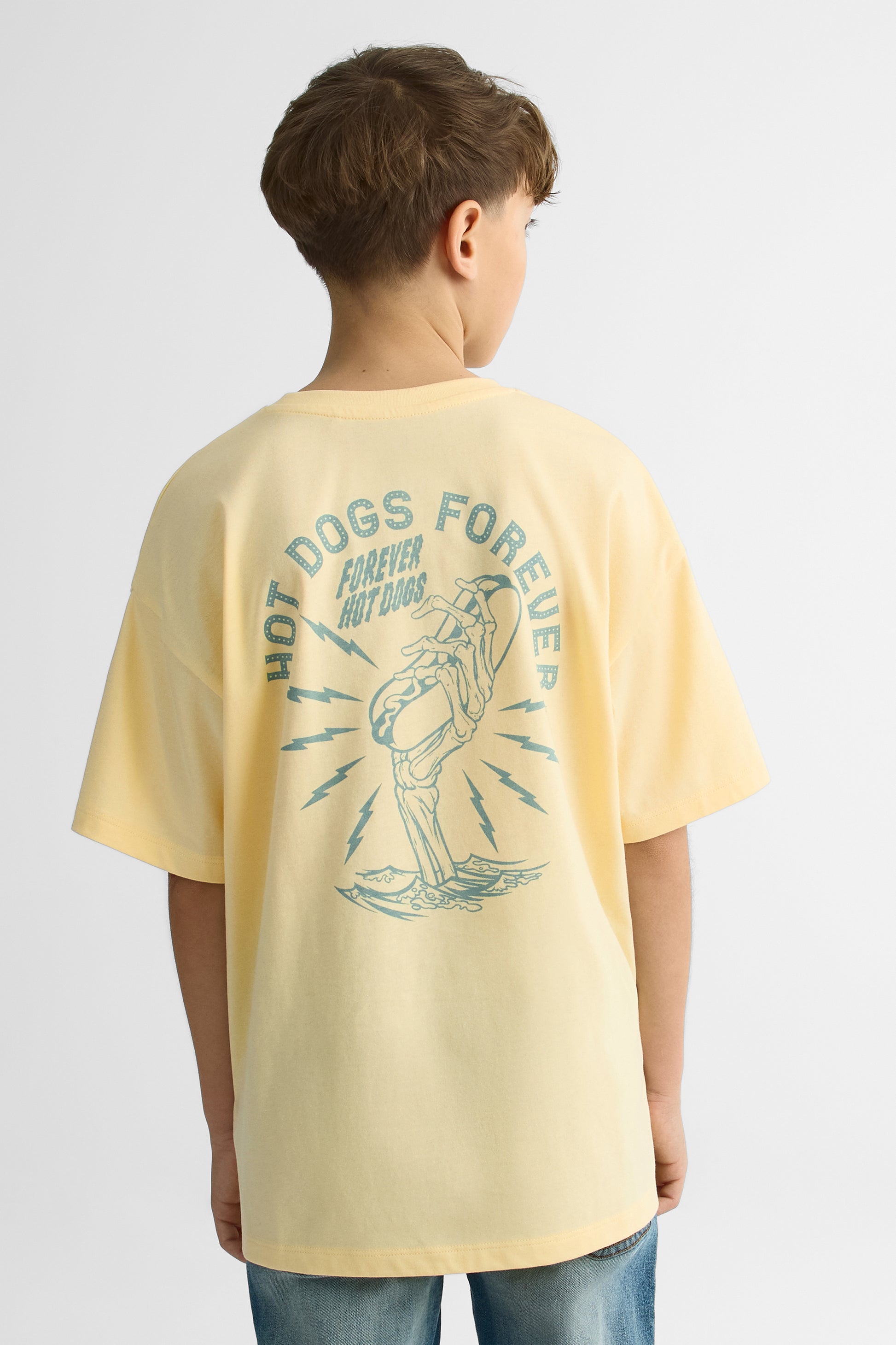 T-shirt à manches courtes - Ado garçon && JAUNE