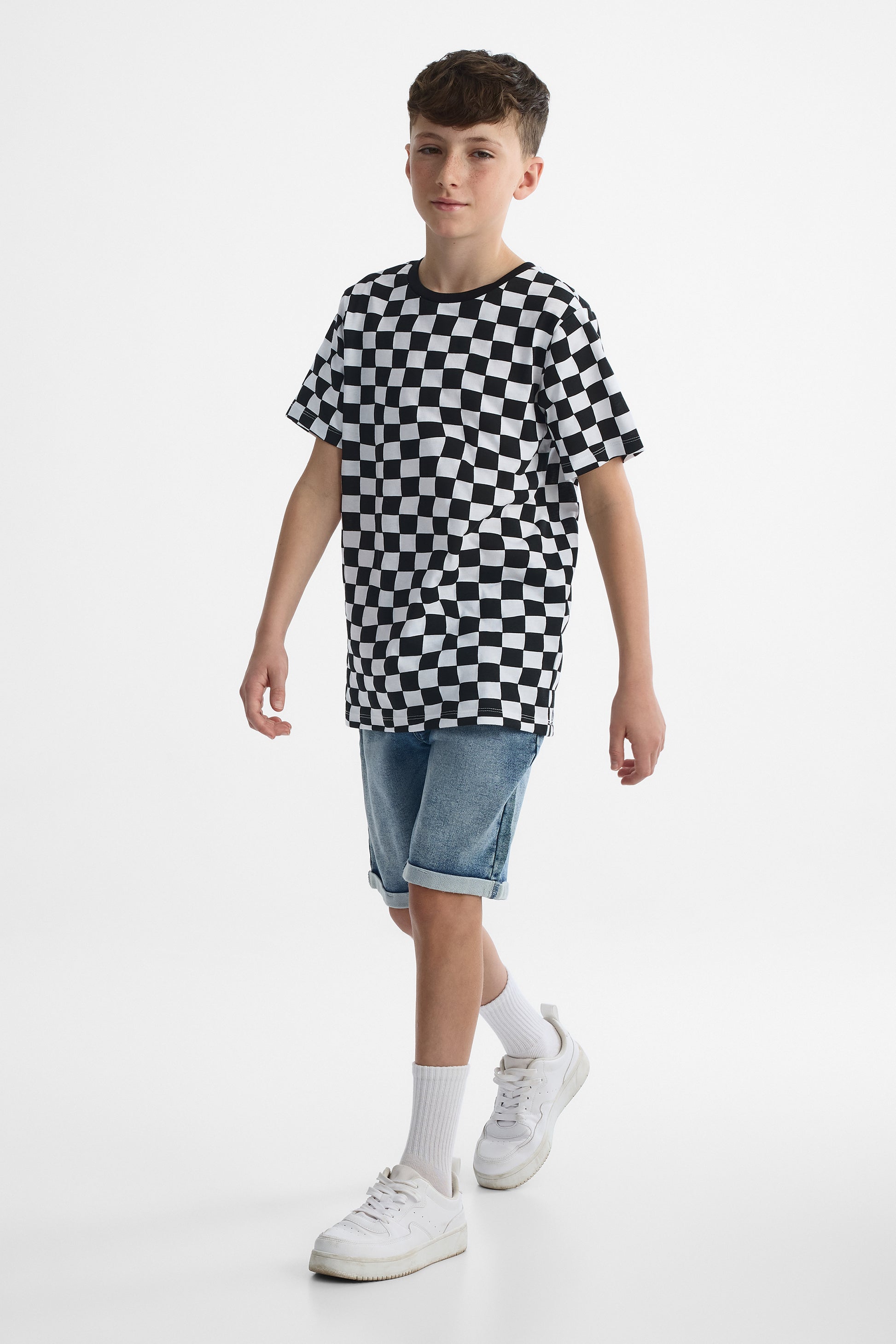 Lot de 2 T-shirts col rond - Ado garçon && NOIR