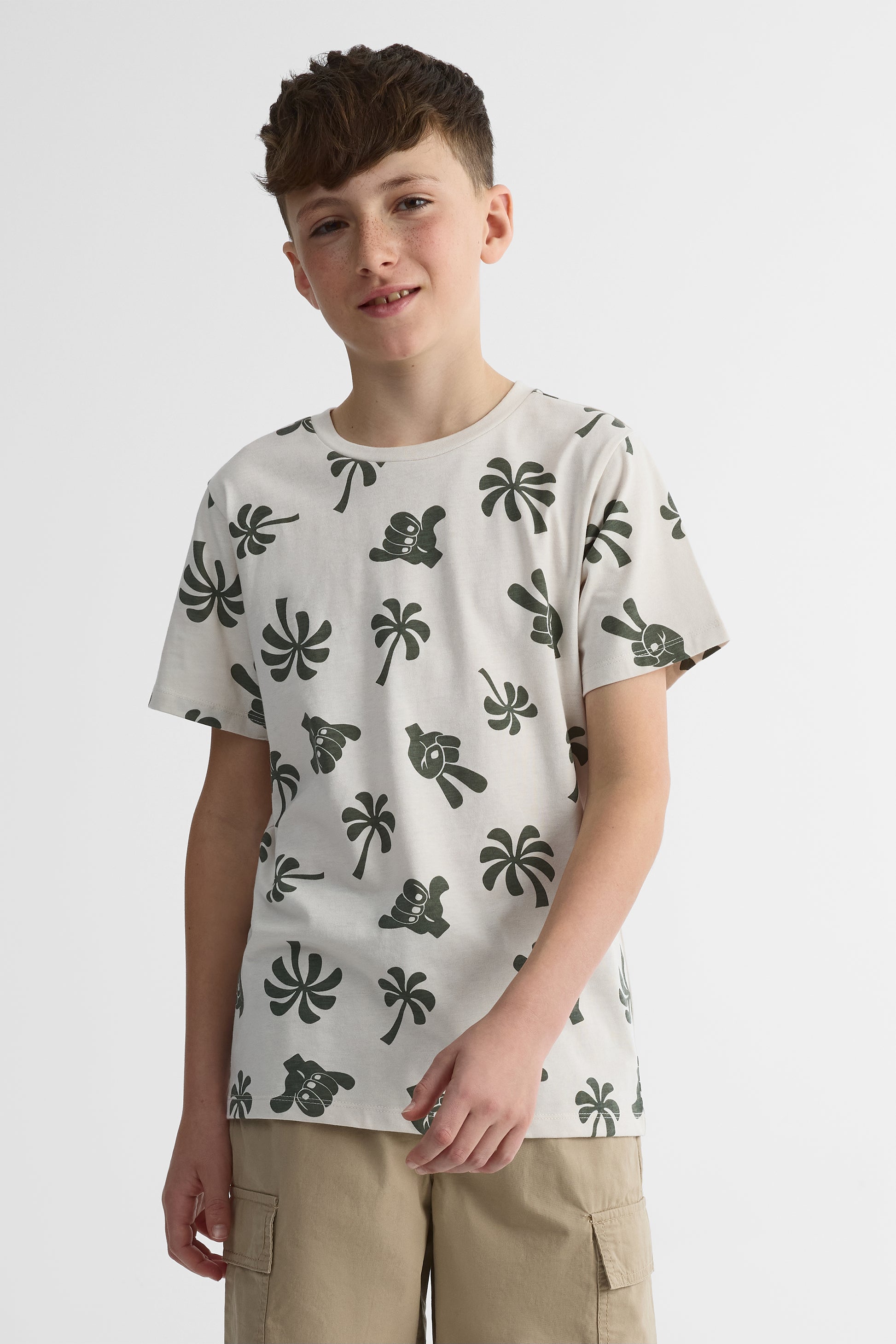 Lot de 2 T-shirts col rond - Ado garçon && VERT