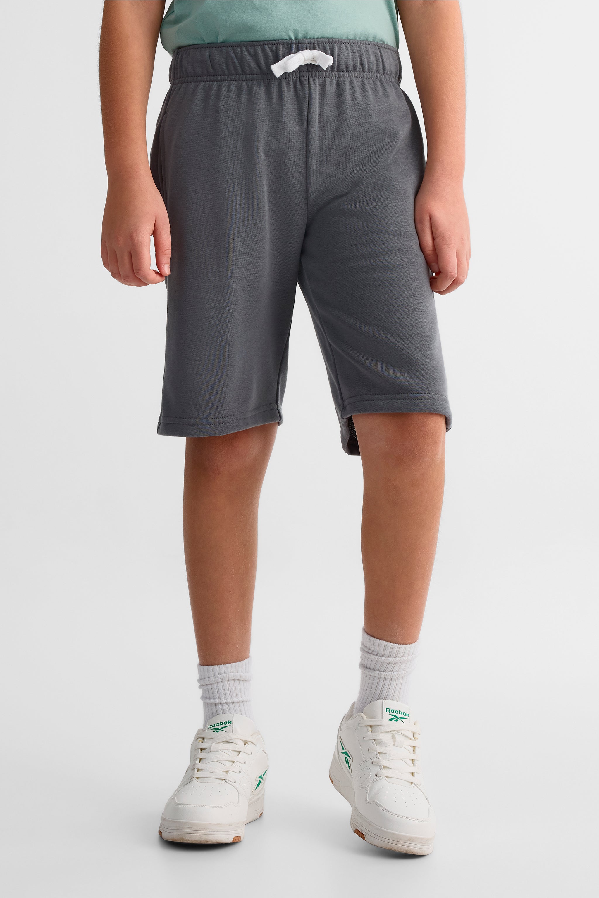 Short ouaté à poches - Ado garçon && NOIR