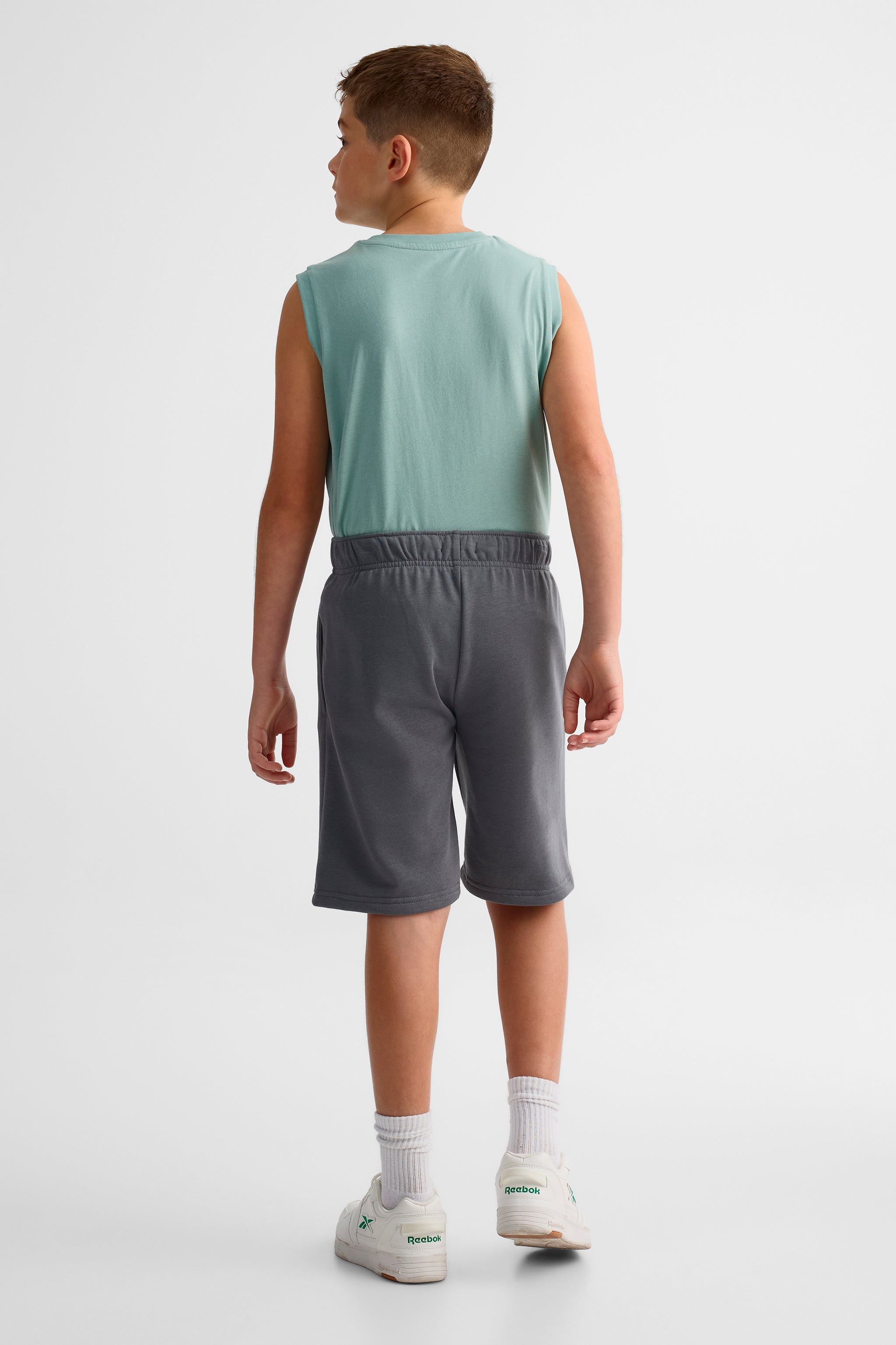 Short ouaté à poches - Ado garçon && NOIR