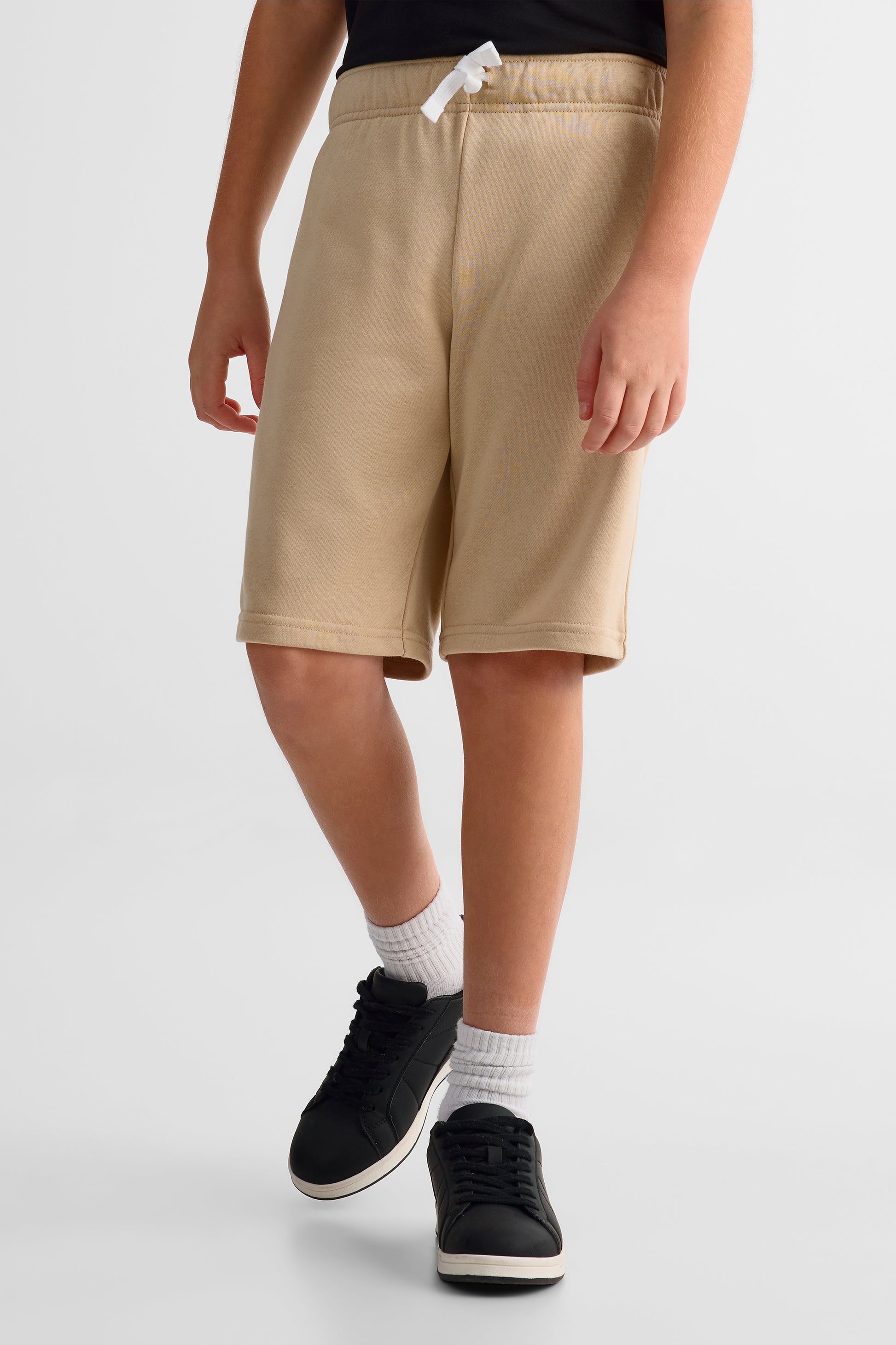 Short ouaté à poches - Ado garçon && KAKI