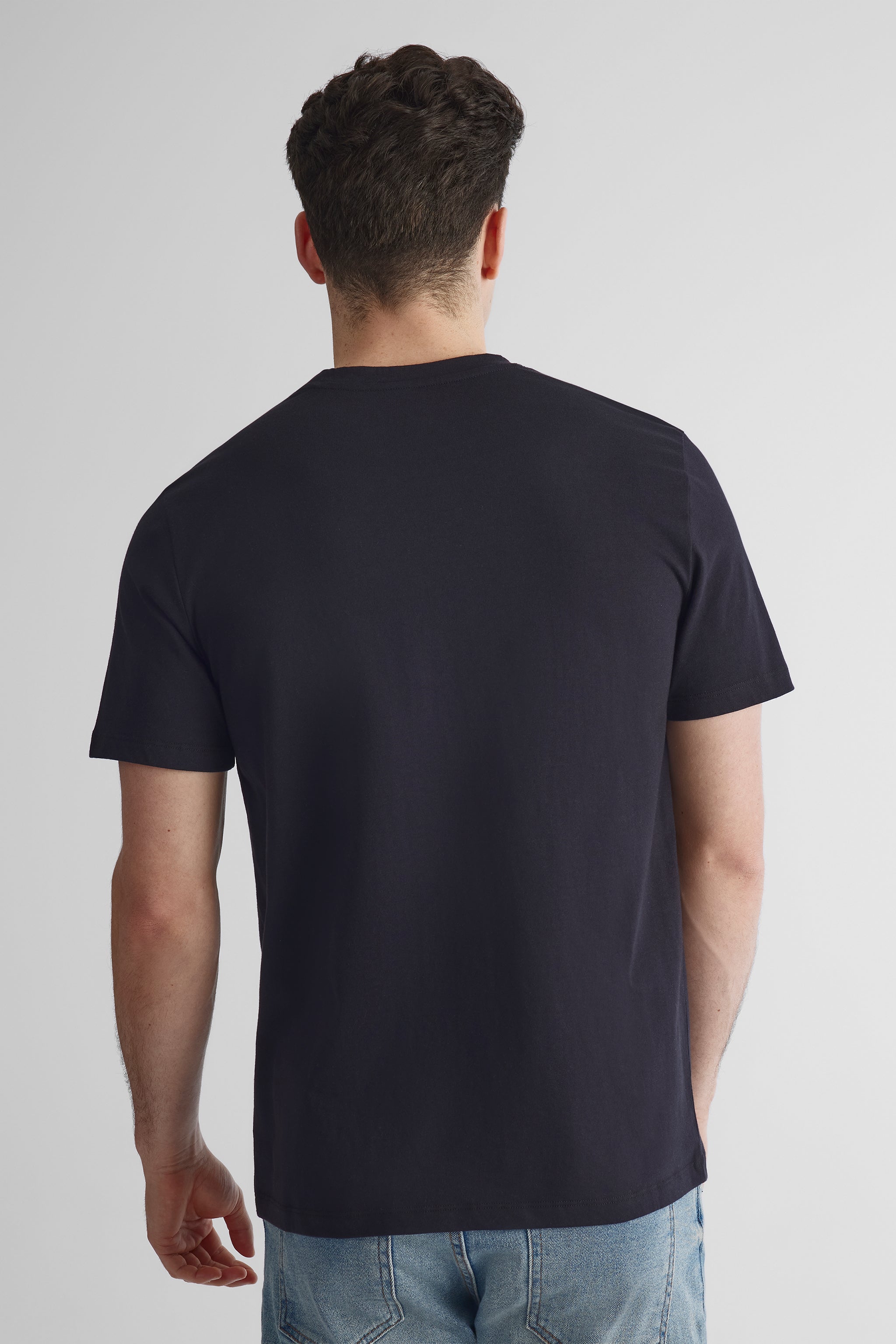 T-shirt col rond poche graphique 2/30$ - Homme && NOIR
