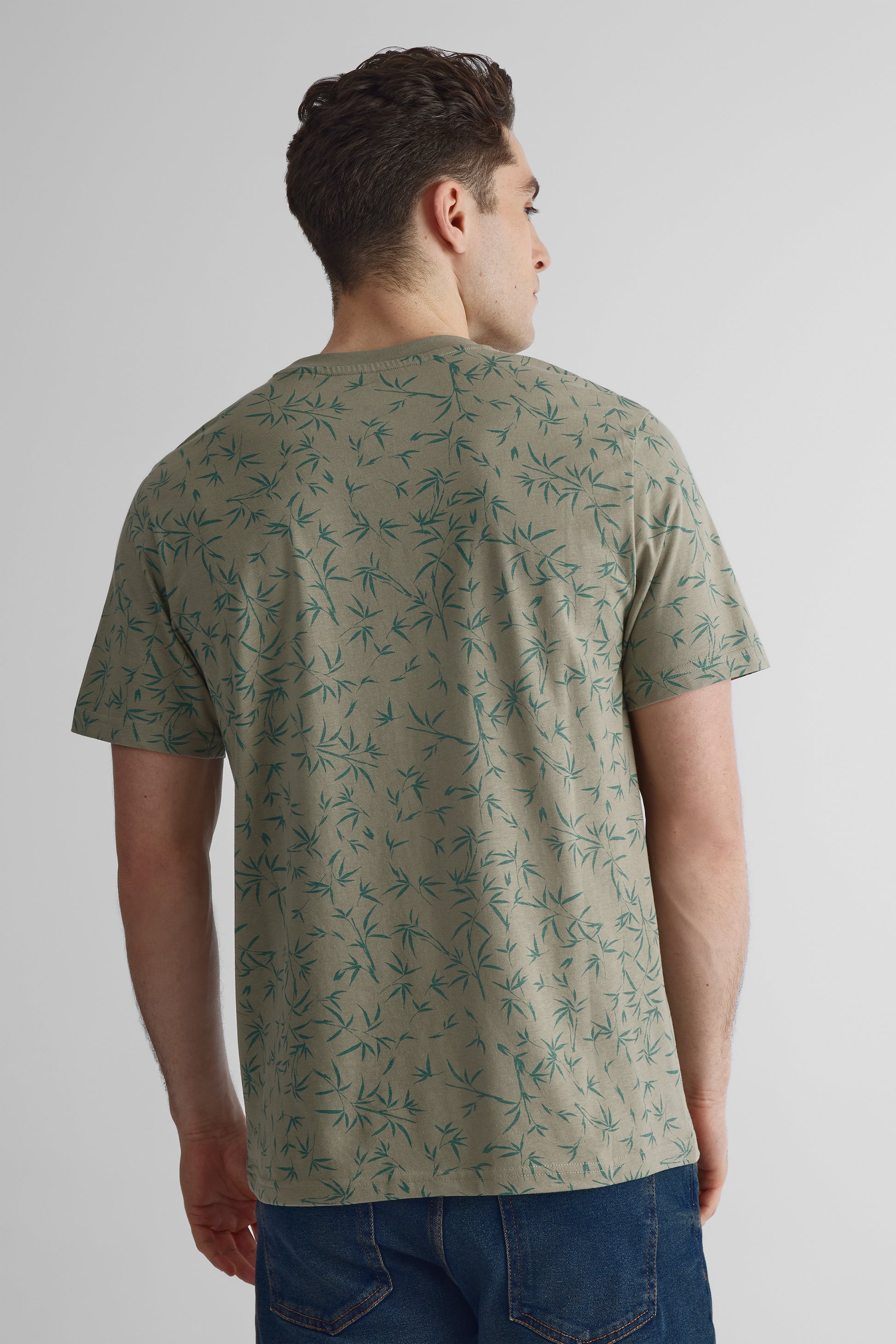 T-shirt col rond imprimé intégral 2/30$ - Homme && GRIS MULTI