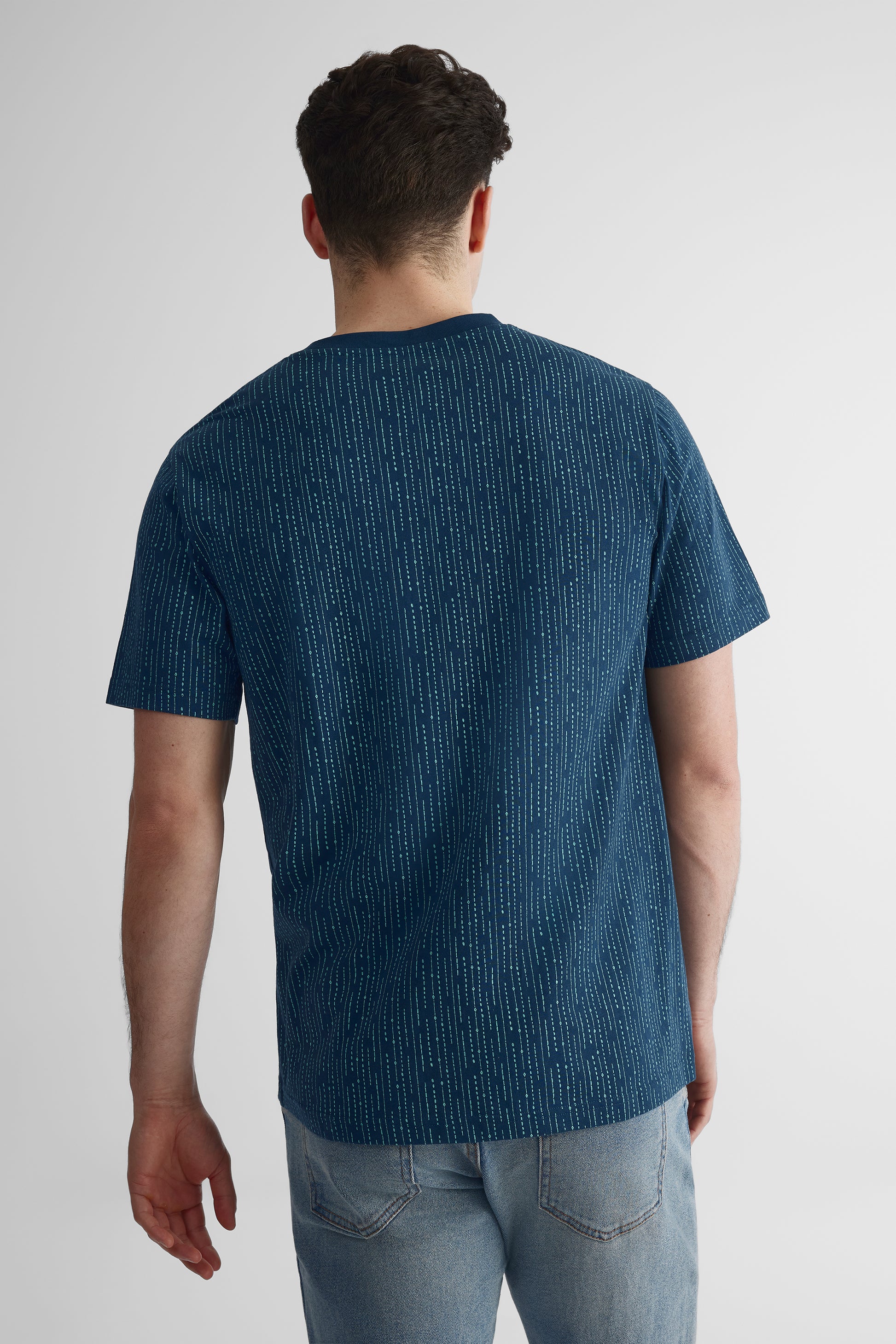 T-shirt col rond imprimé intégral 2/30$ - Homme && MARIN/MULTI
