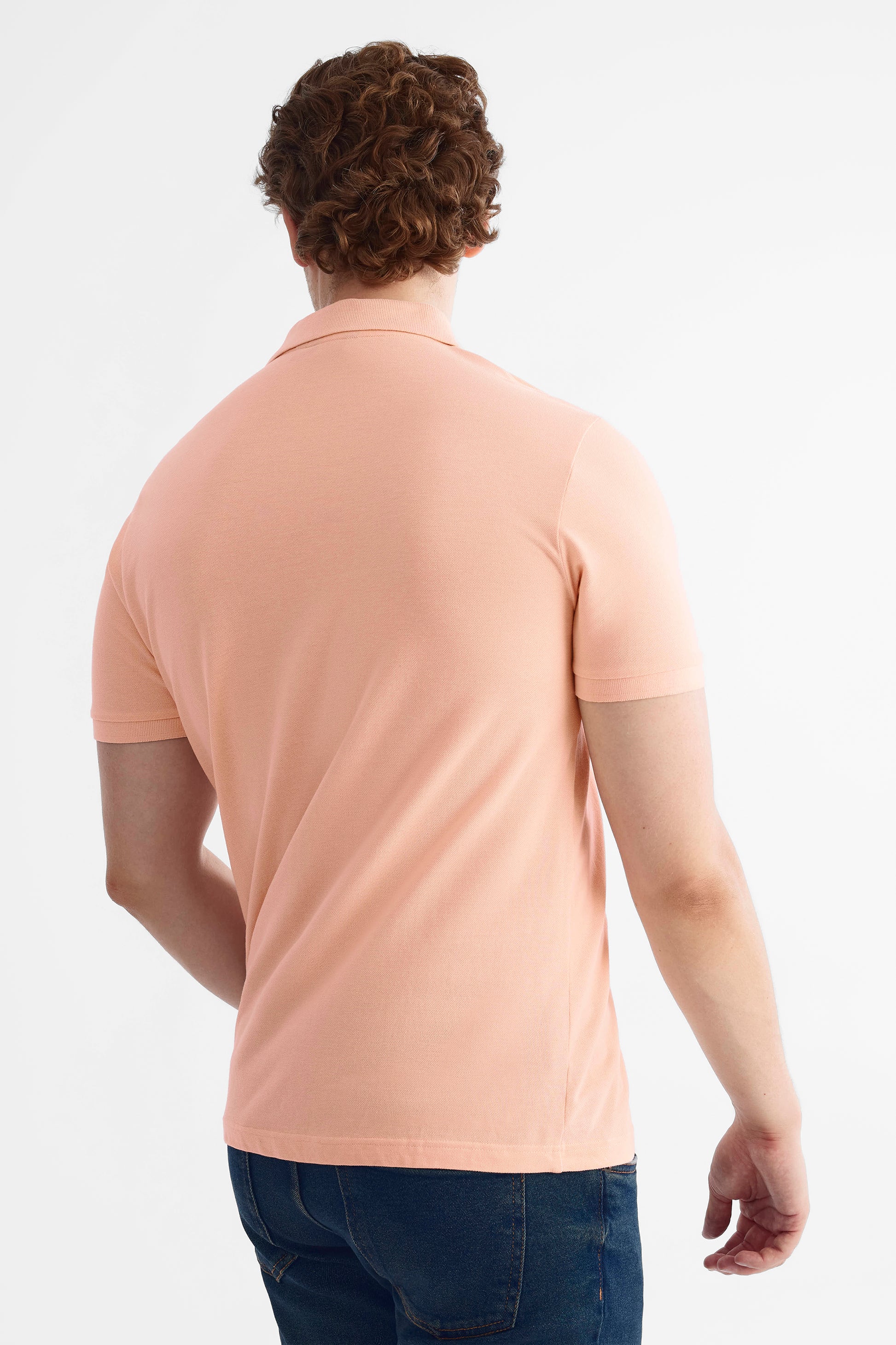 Polo à manches courtes en piqué de coton - Homme && PECHE