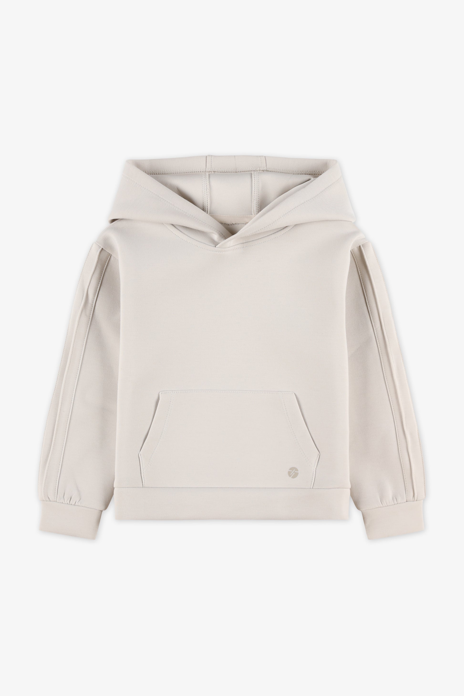 Chandail ouaté à capuchon - Enfant fille && CREME