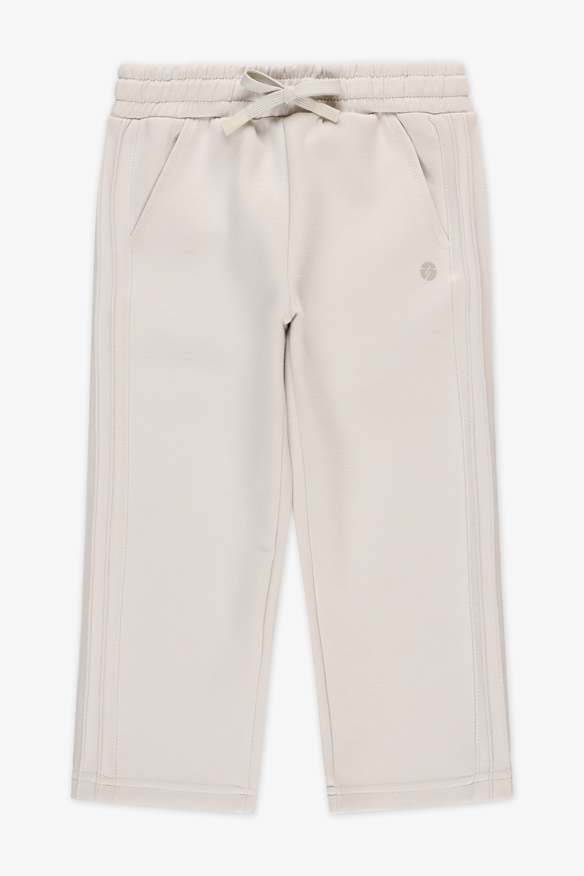 Pantalon jambe large - Enfant fille && CREME