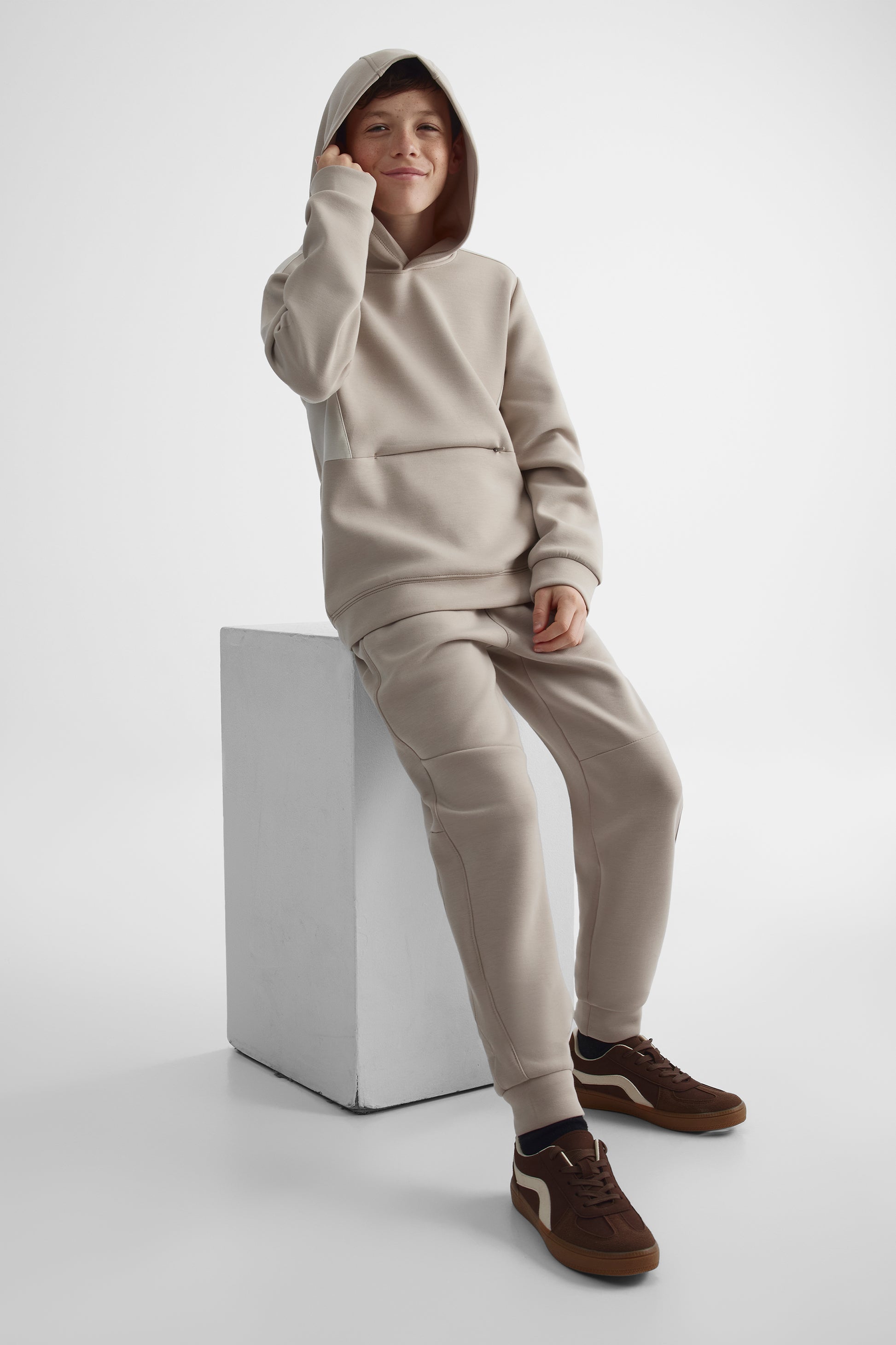 Pantalon sport jogger - Ado garçon && BEIGE