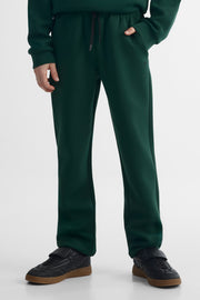 Pantalon sport jambe droite - Ado garçon && VERT FONCE