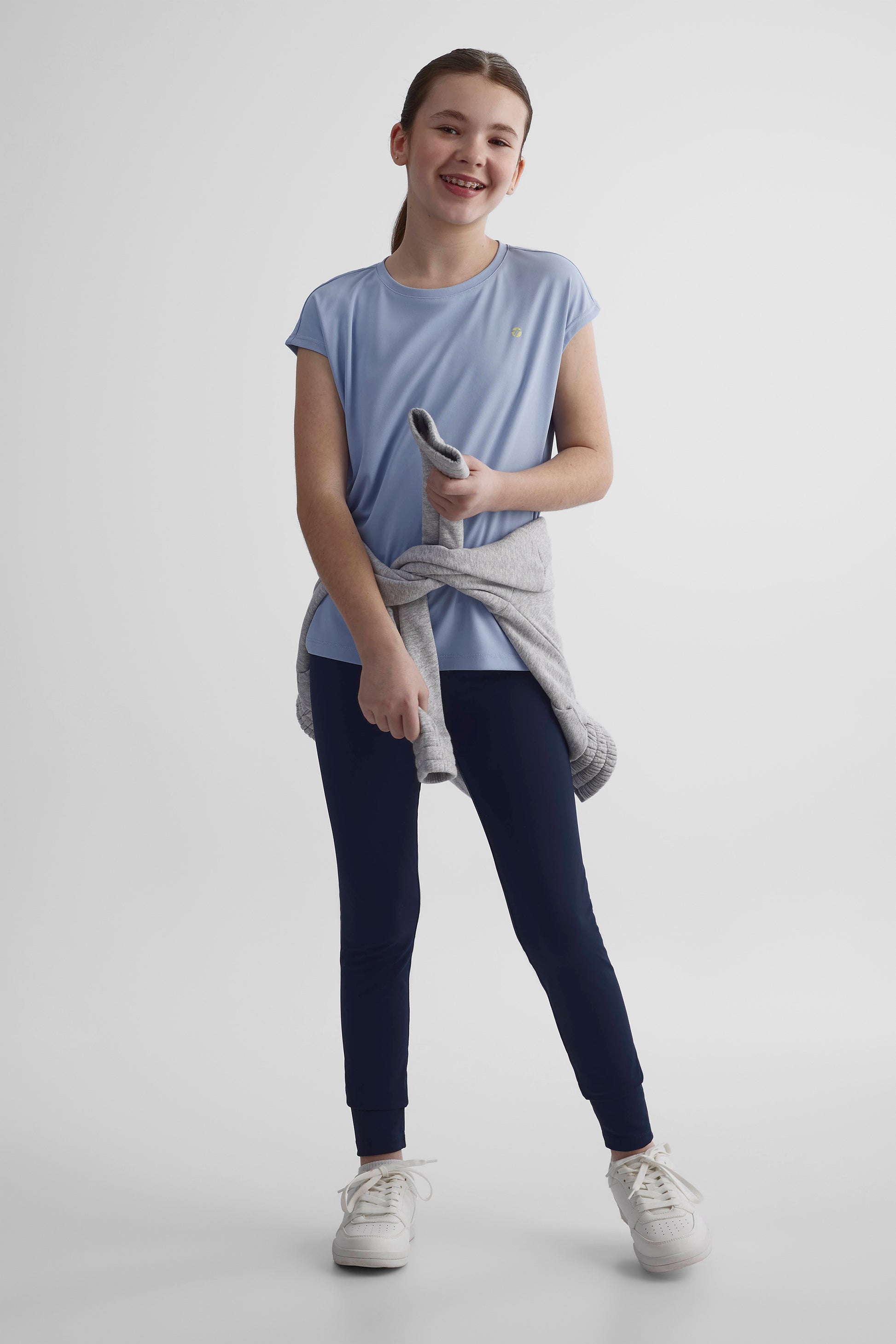 Chandail manches courtes - Ado fille && BLEU