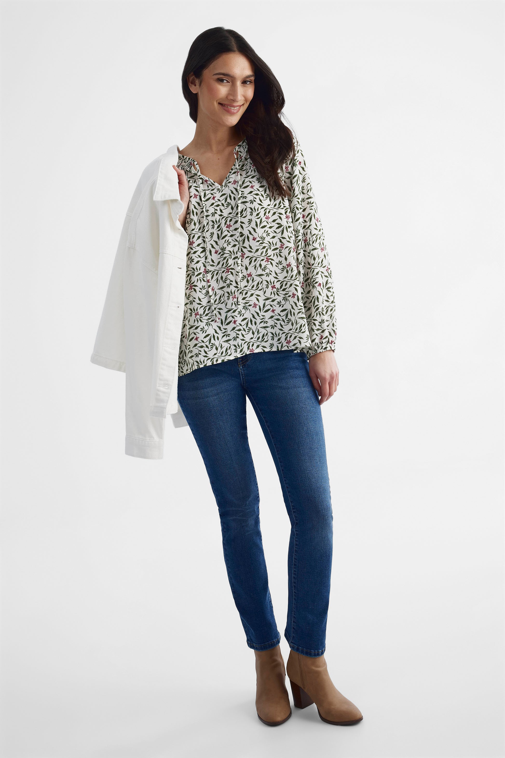 T-shirt soccer respirant col rond - Femme && BLANC CASSÉ/MULTI