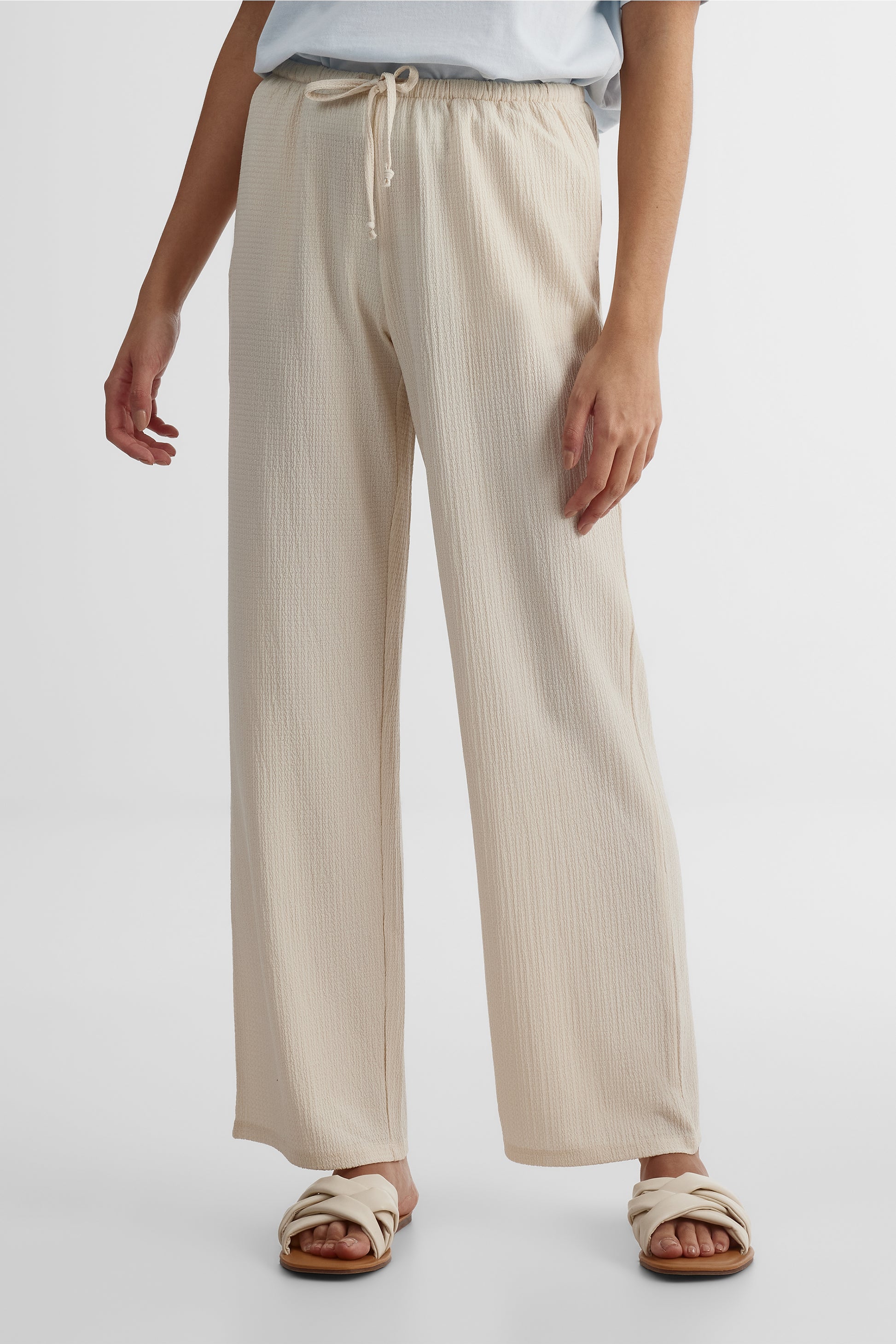 Pantalon jambe droite - Femme && BEIGE