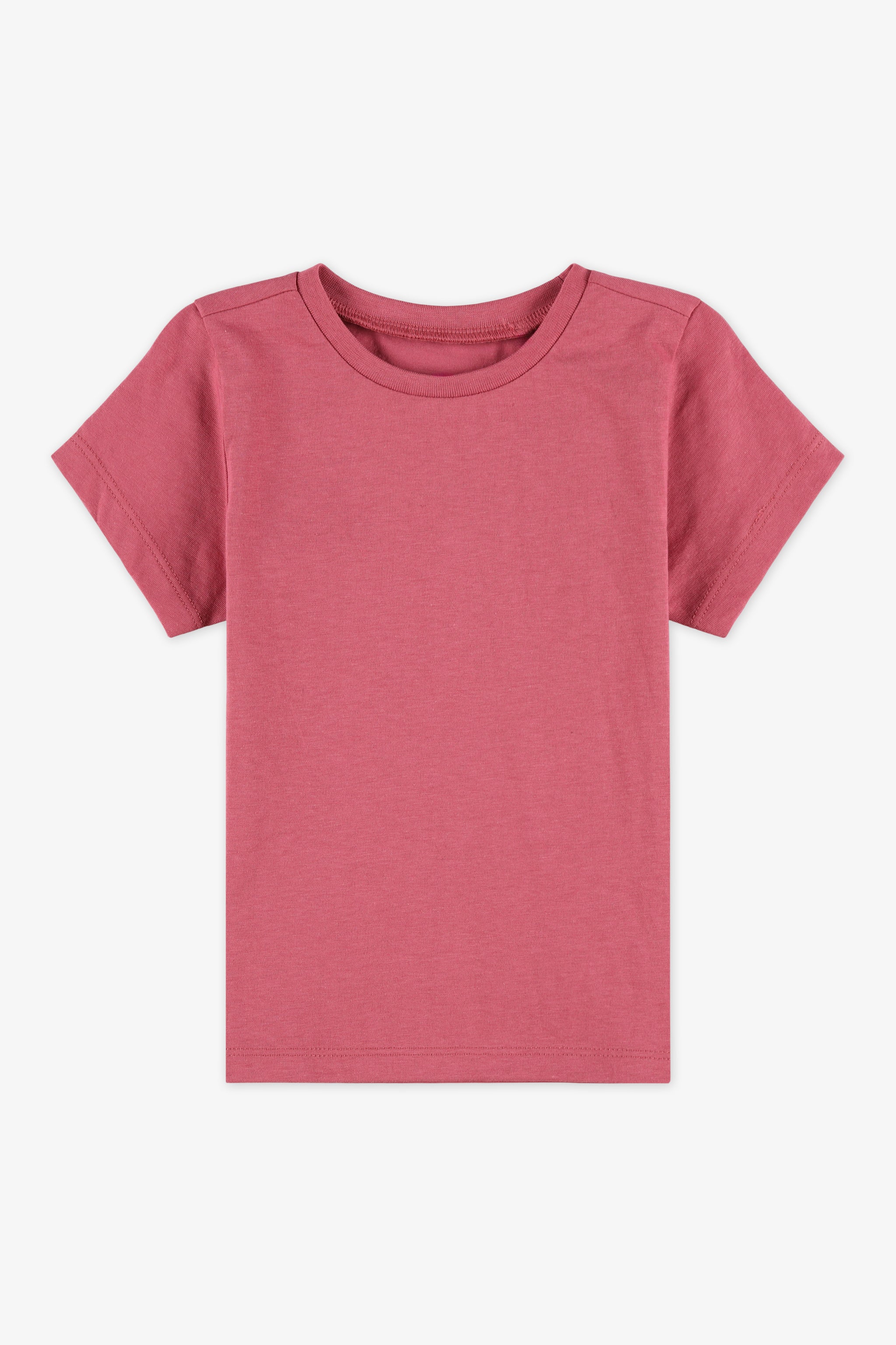 Chandail manches courtes - Bébé fille && FRAMBOISE