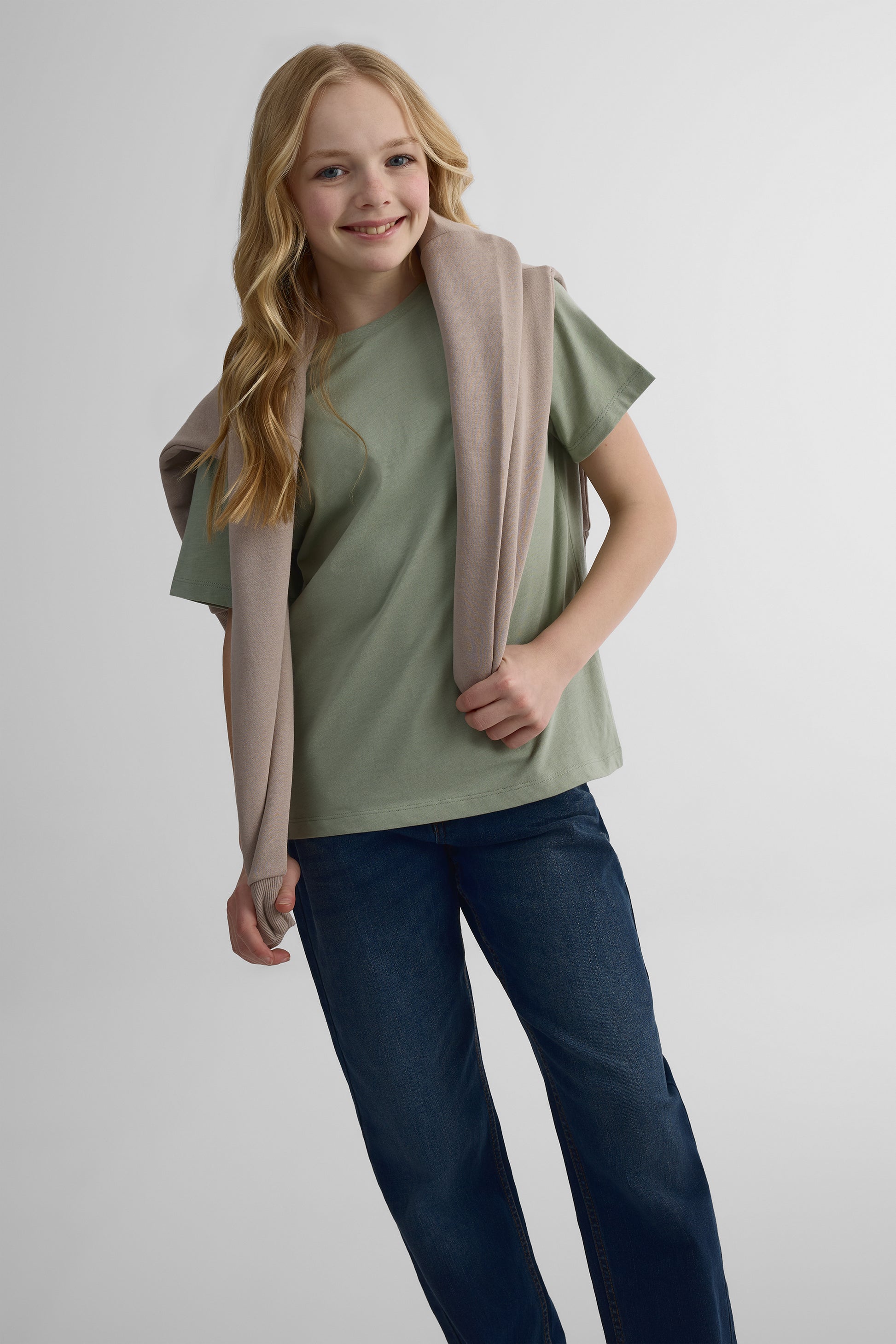 Chandail manches courtes - Ado fille && VERT PALE