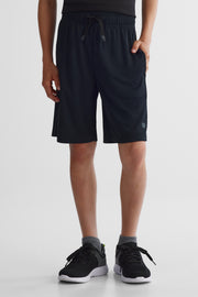 Short soccer respirant à cordon - Ado garçon && NOIR
