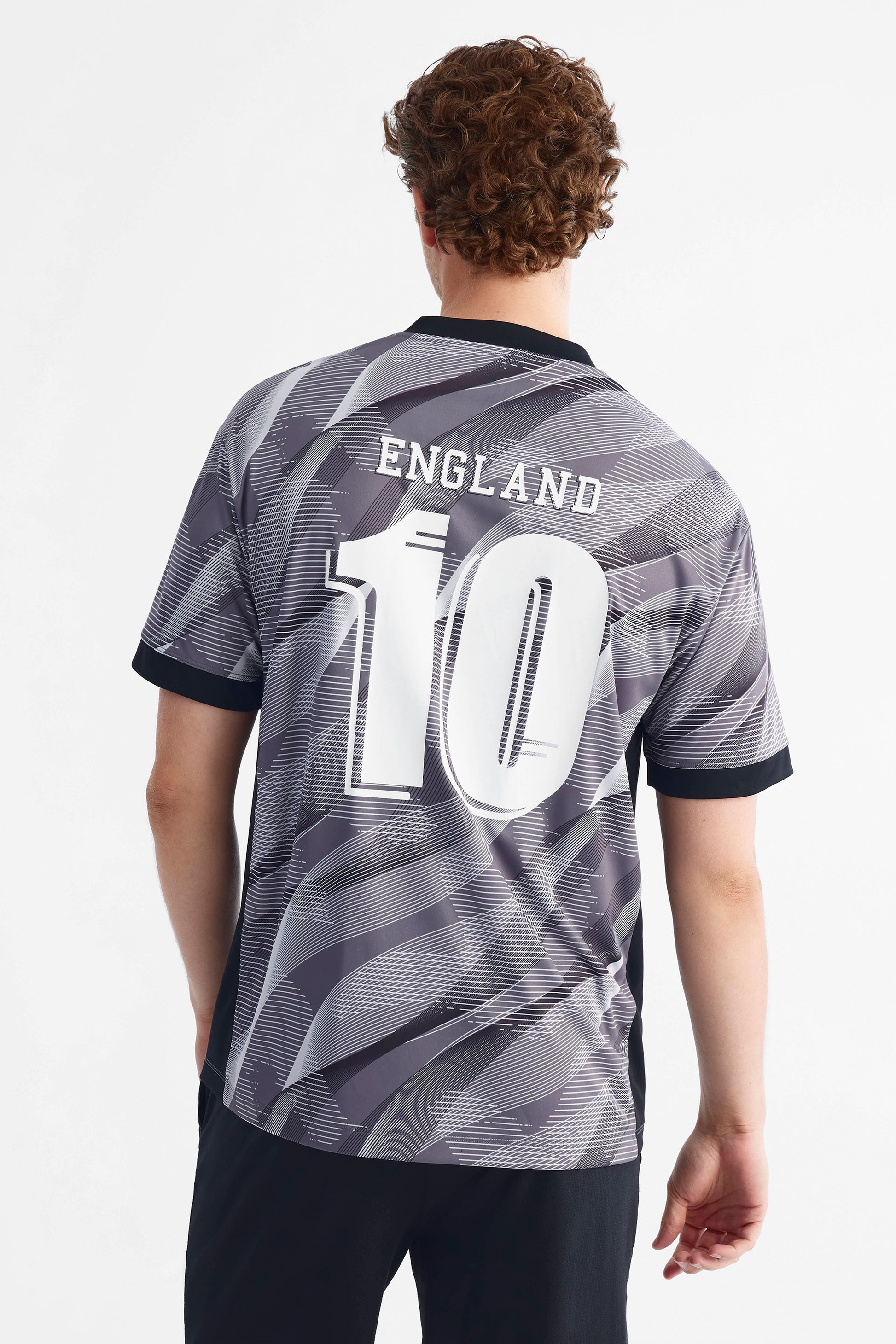 T-shirt soccer athlétique technique - Homme && GRIS MULTI