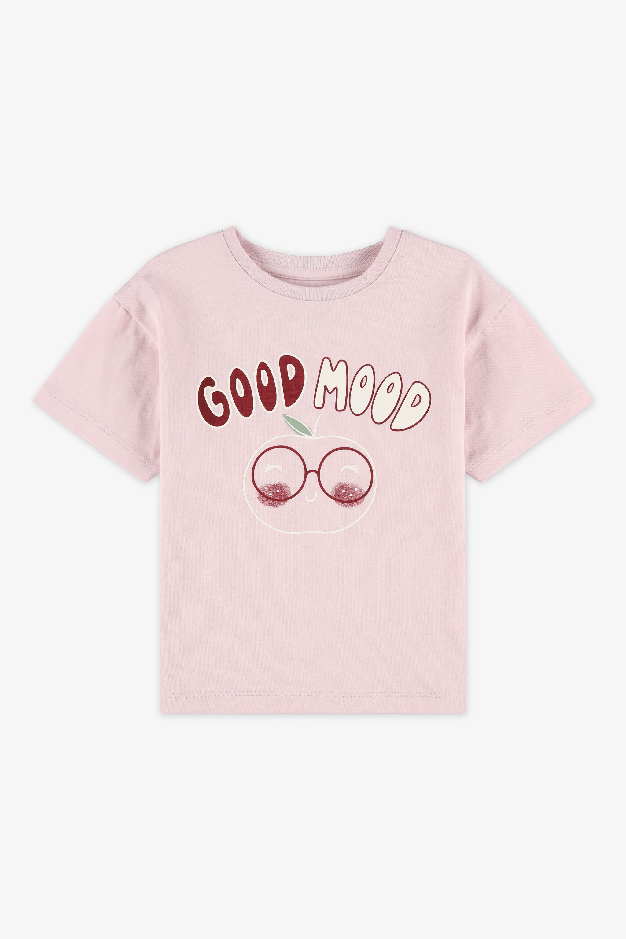 Chandail manches courtes graphique 2/20$ - Enfant fille && LILAS