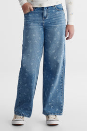 Jean denim - Ado fille && DENIM MOYEN