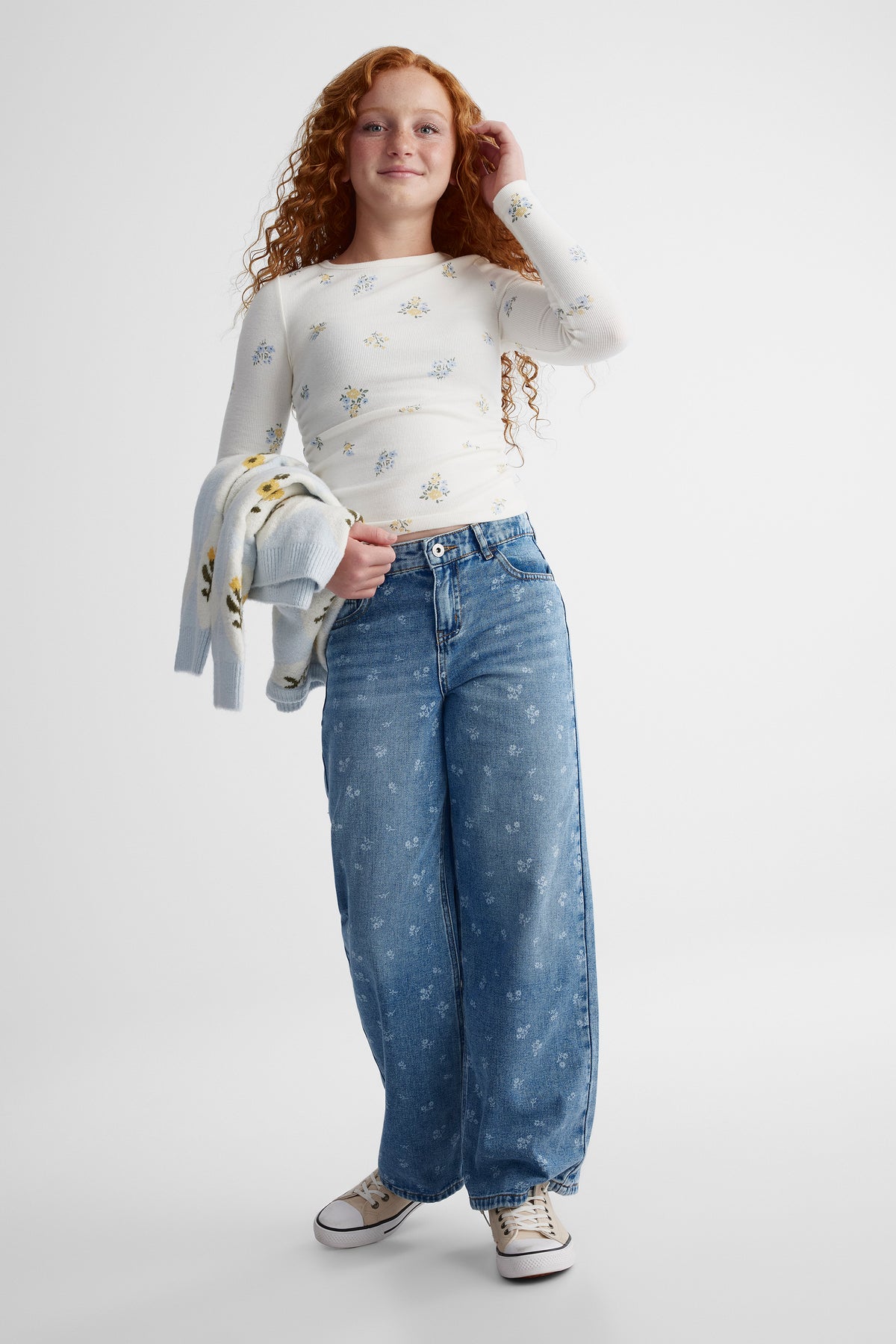 Jean denim - Ado fille && DENIM MOYEN