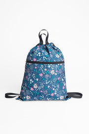 Sac à souliers à cordons en polyester - Enfant fille && BLEU MULTI