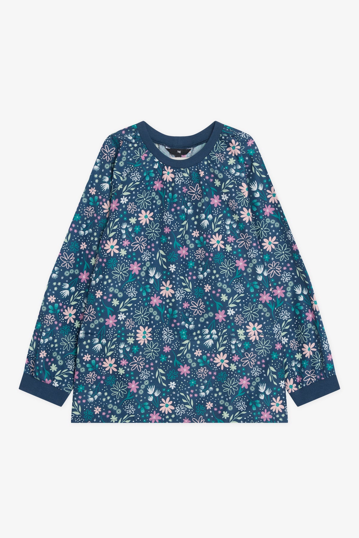 Sarrau d'école en polyester tissé - Enfant fille && BLEU MULTI