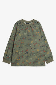 Sarrau d'école anti-taches en polyester - Enfant garçon && KAKI/MULTI