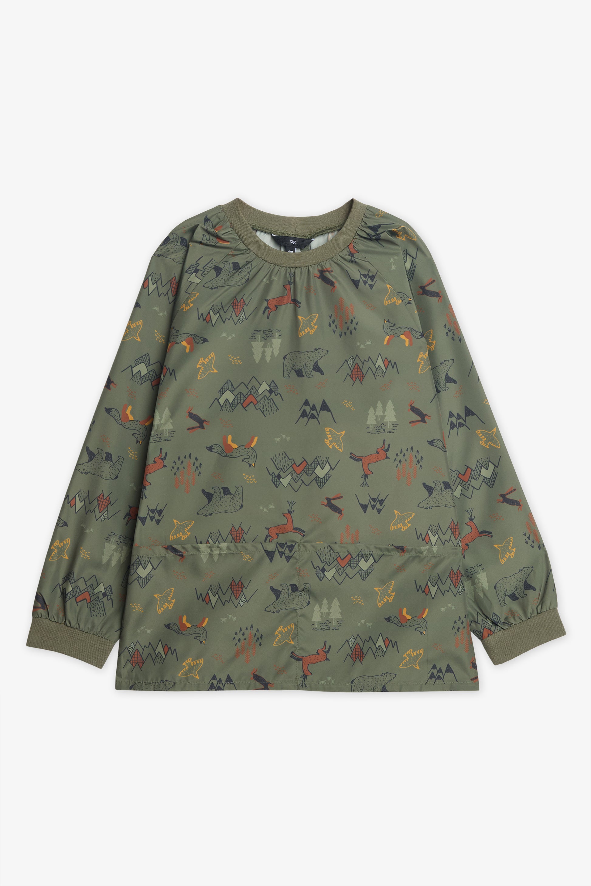 Sarrau d'école anti-taches en polyester - Enfant garçon && KAKI/MULTI