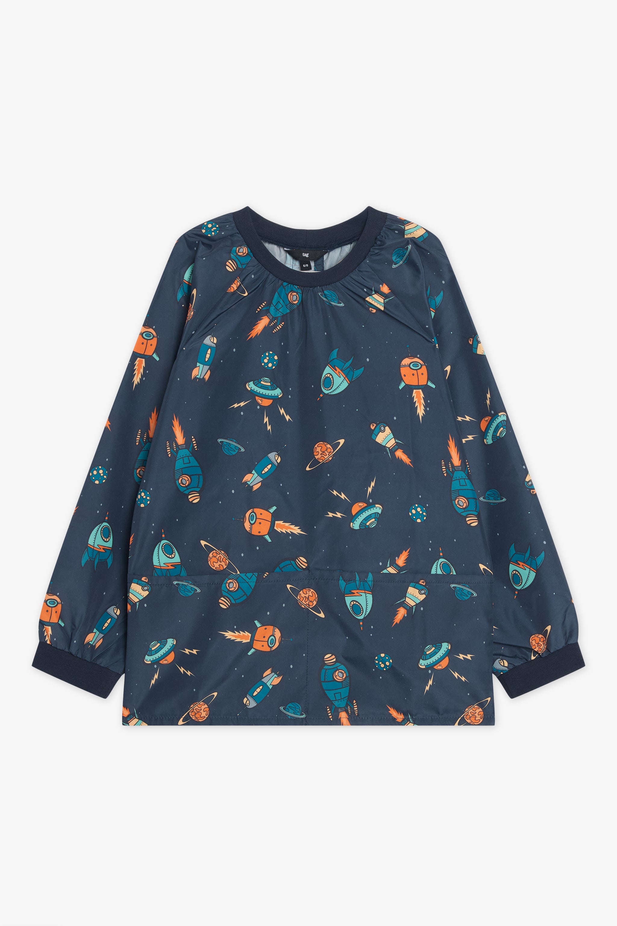 Sarrau d'école anti-taches en polyester - Enfant garçon && MARIN/MULTI