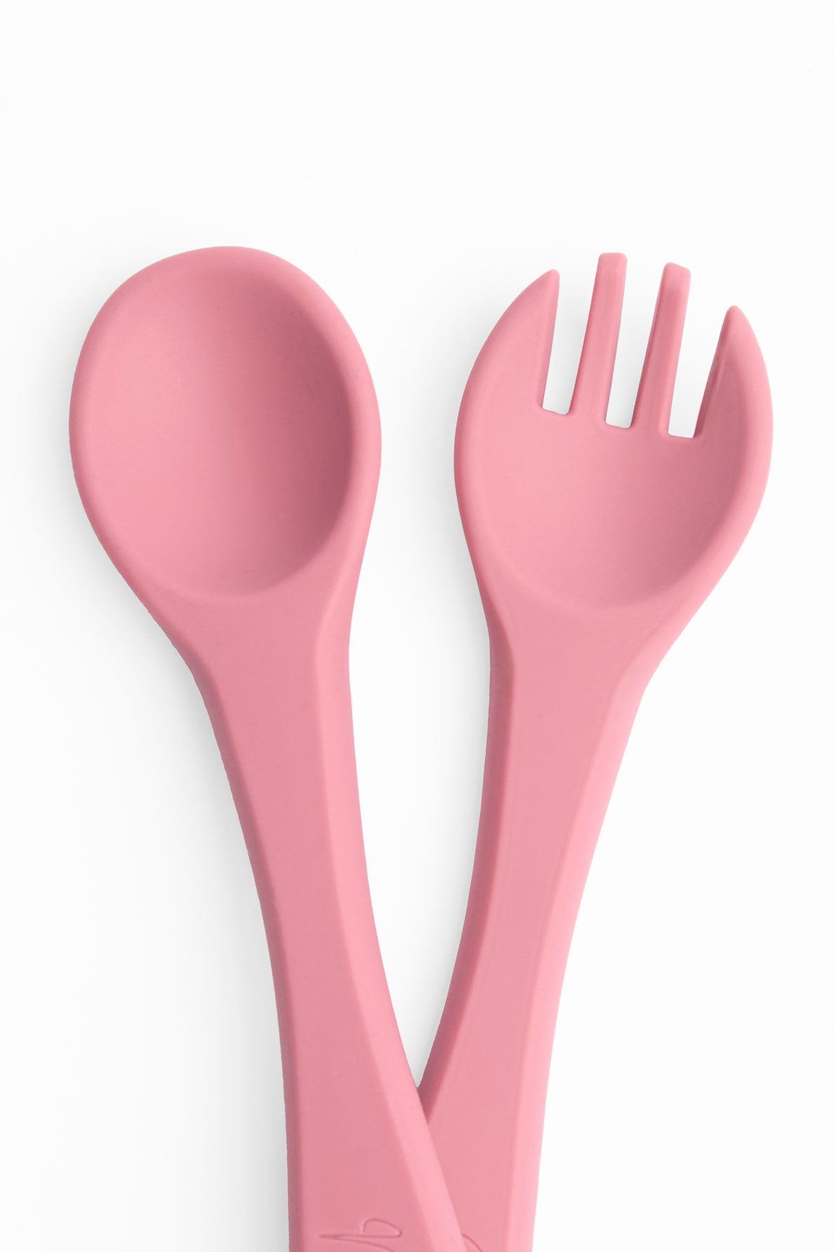 Cuillère et fourchette d'apprentissage - Bébé garçon && ROSE