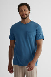 Chandail manches courtes 2/40$ - Homme && BLEU