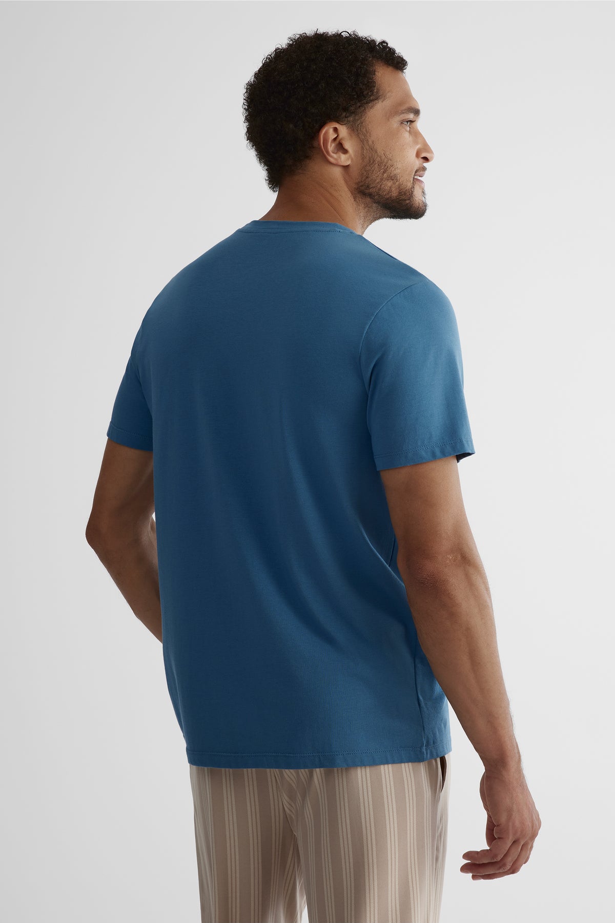 Chandail manches courtes 2/40$ - Homme && BLEU
