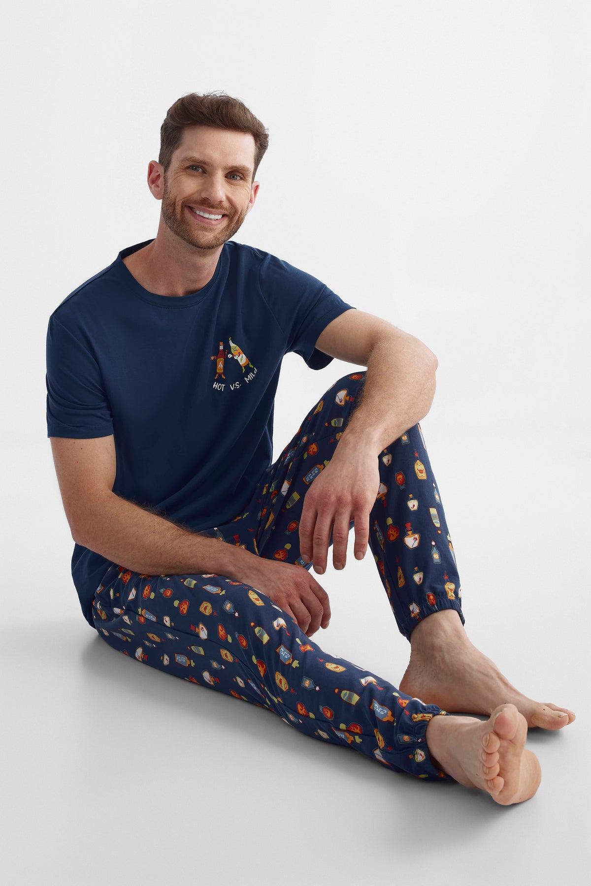 Pantalon 2/40$ - Homme && MARIN/MULTI