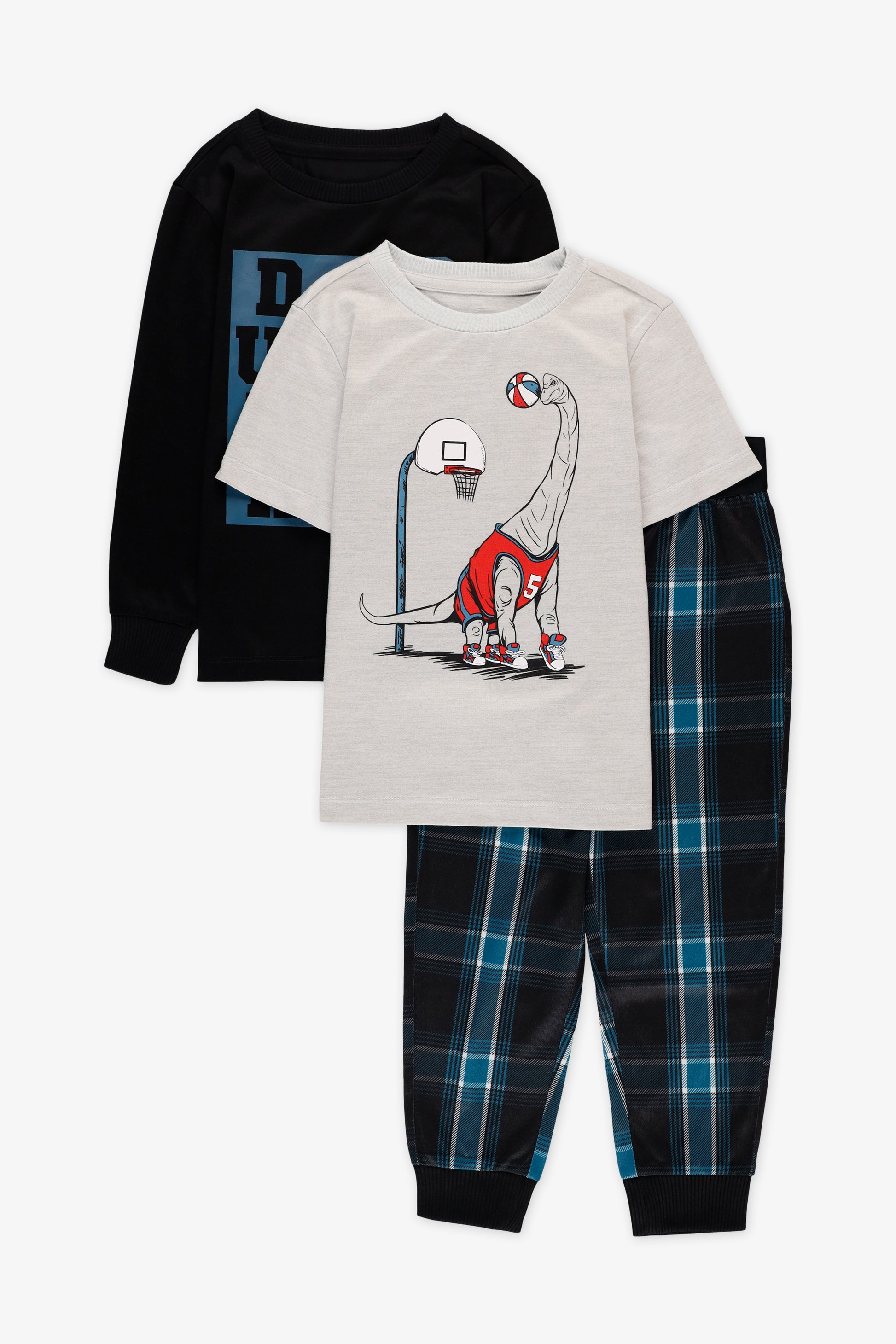 Pyjama 3 pièces imprimé - Enfant garçon && NOIR