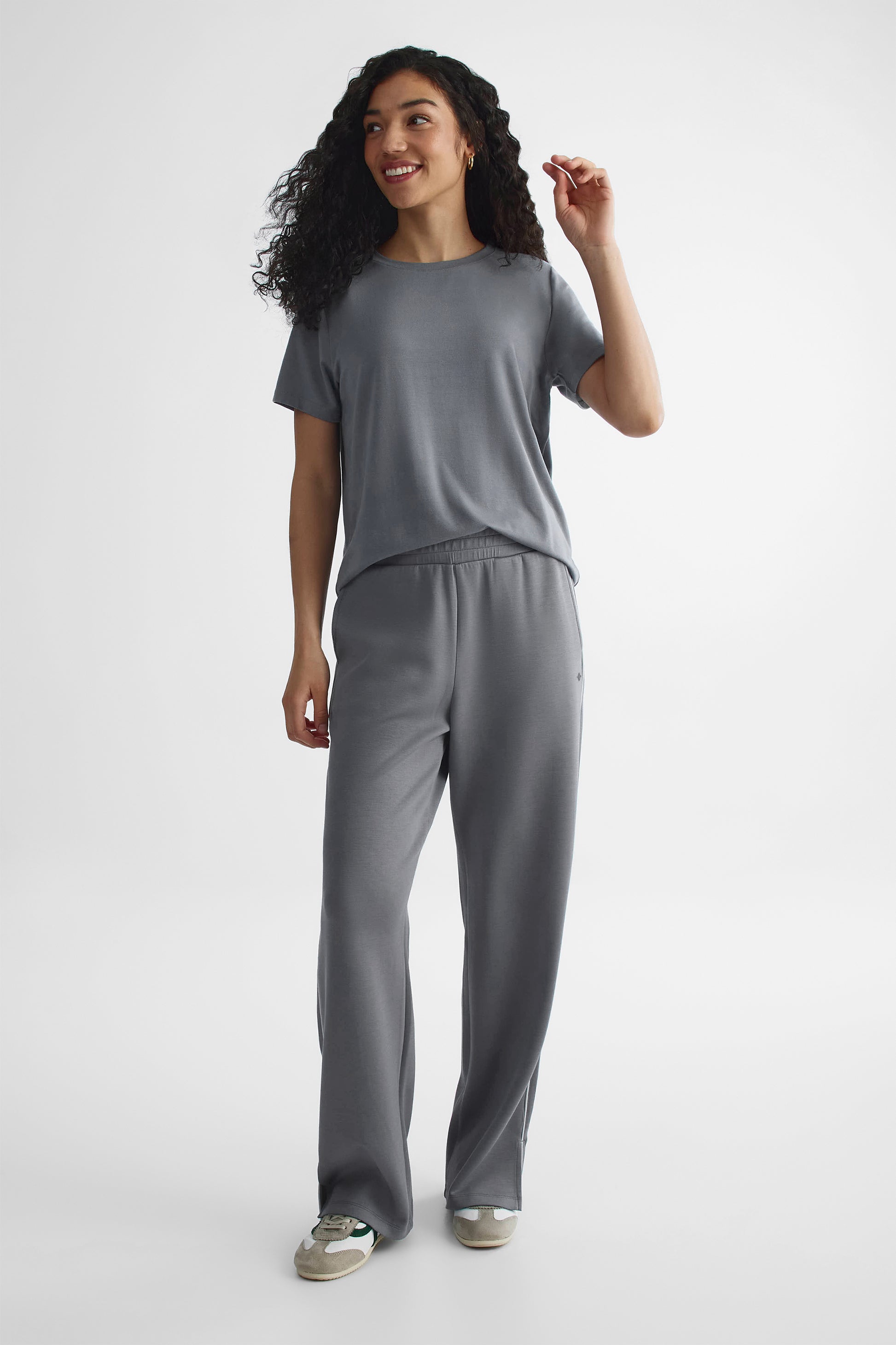 Chandail manches courtes - Femme && BLEU ACIER