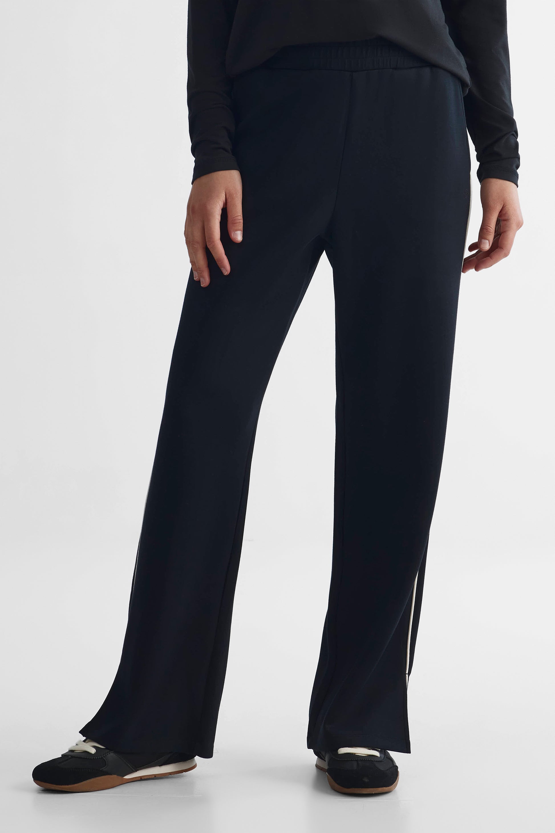Pantalon jambe large - Femme && NOIR