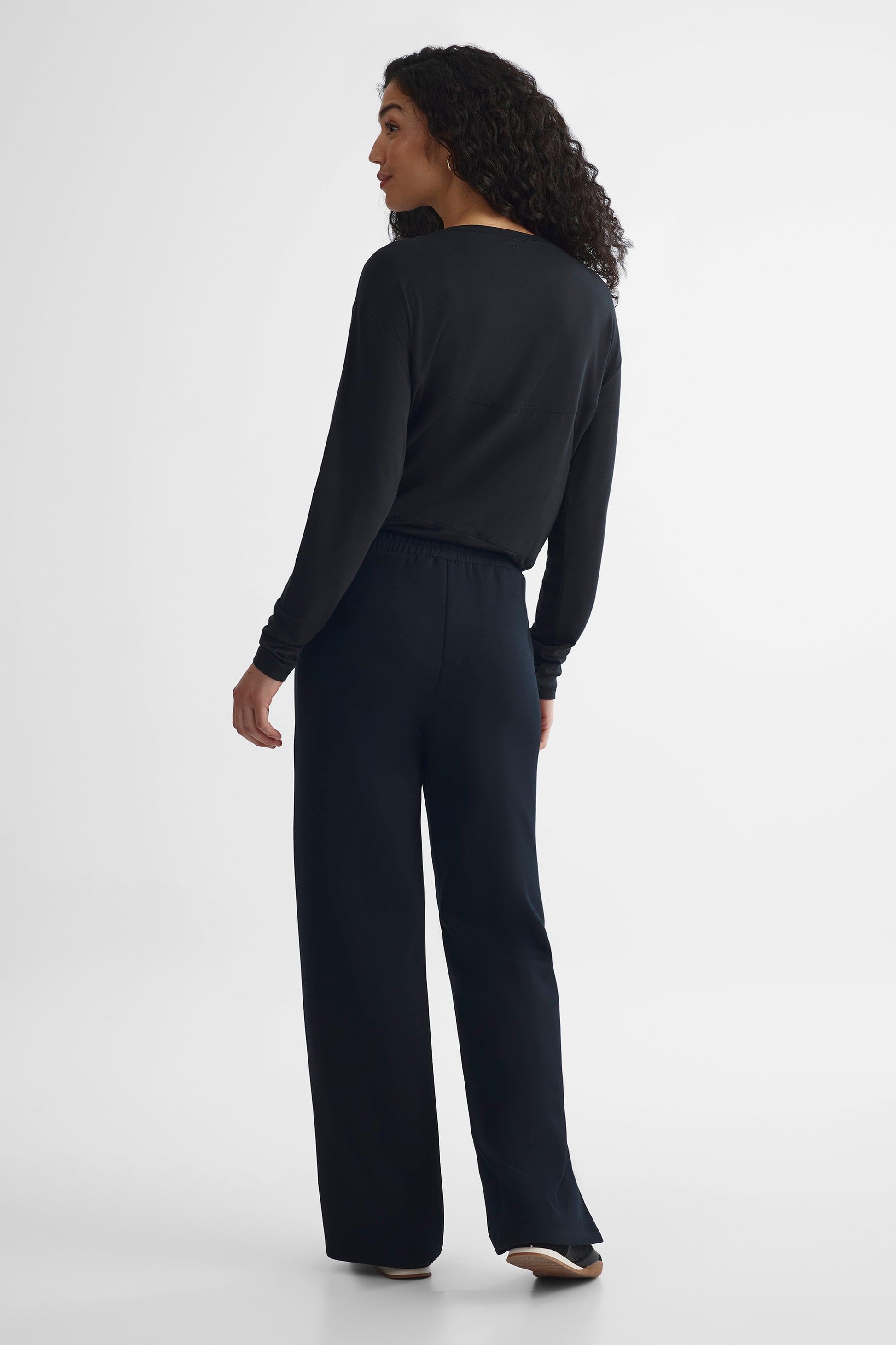Pantalon jambe large - Femme && NOIR