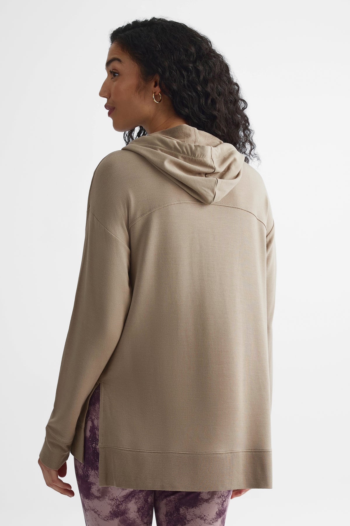 Chandail ouaté à capuchon - Femme && BEIGE