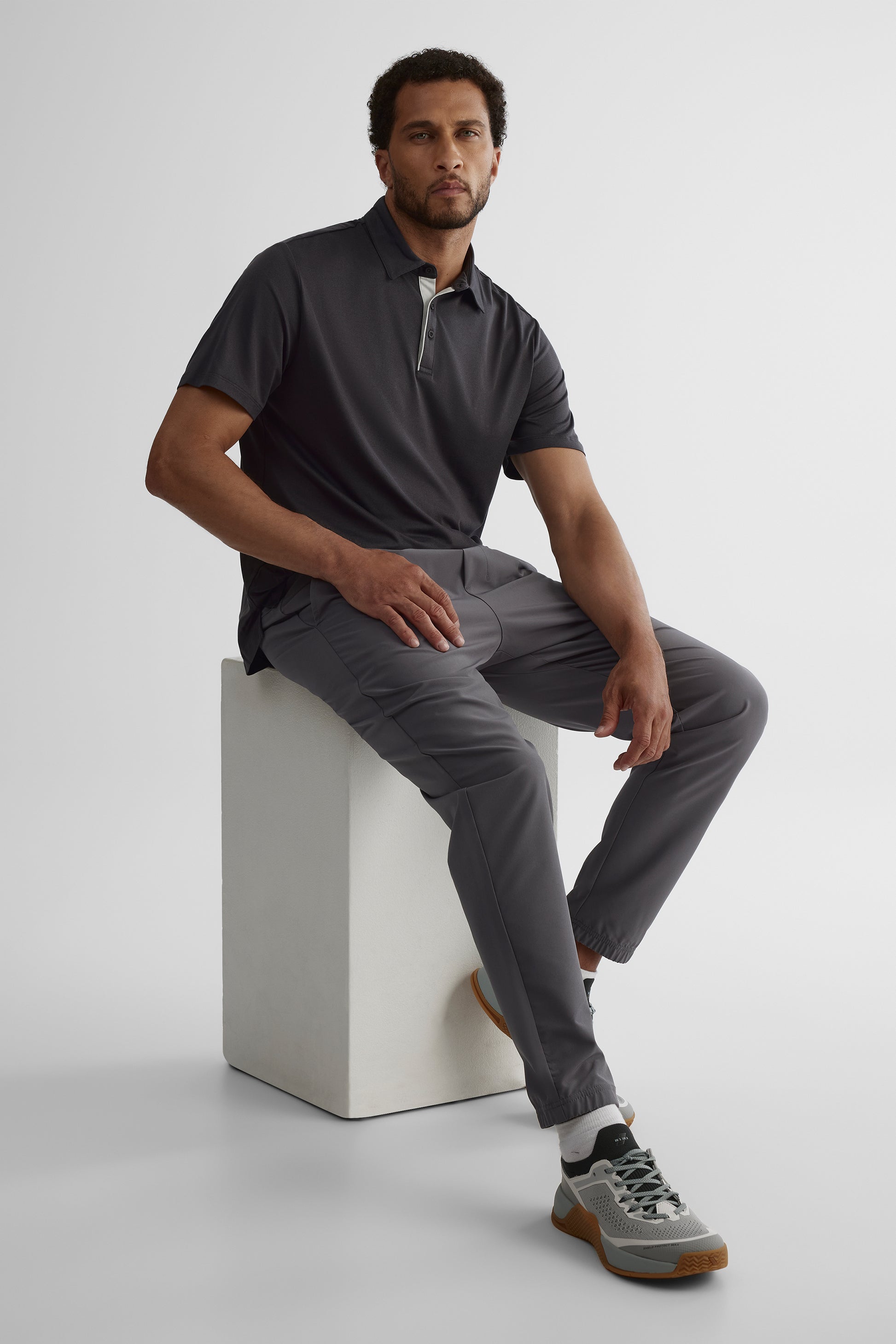 Chandail polo - Homme && NOIR