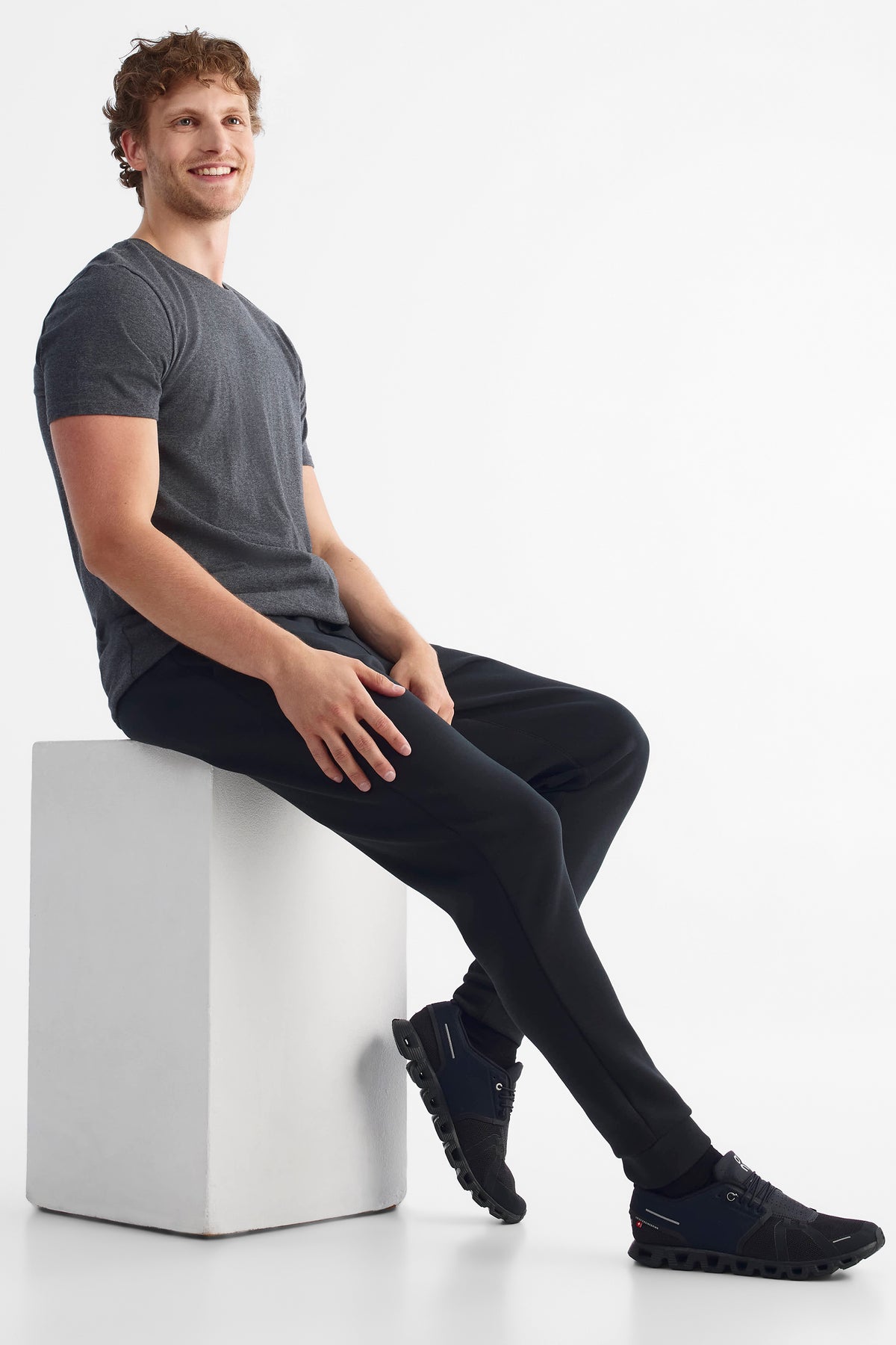 Pantalon sport jogger - Homme && NOIR